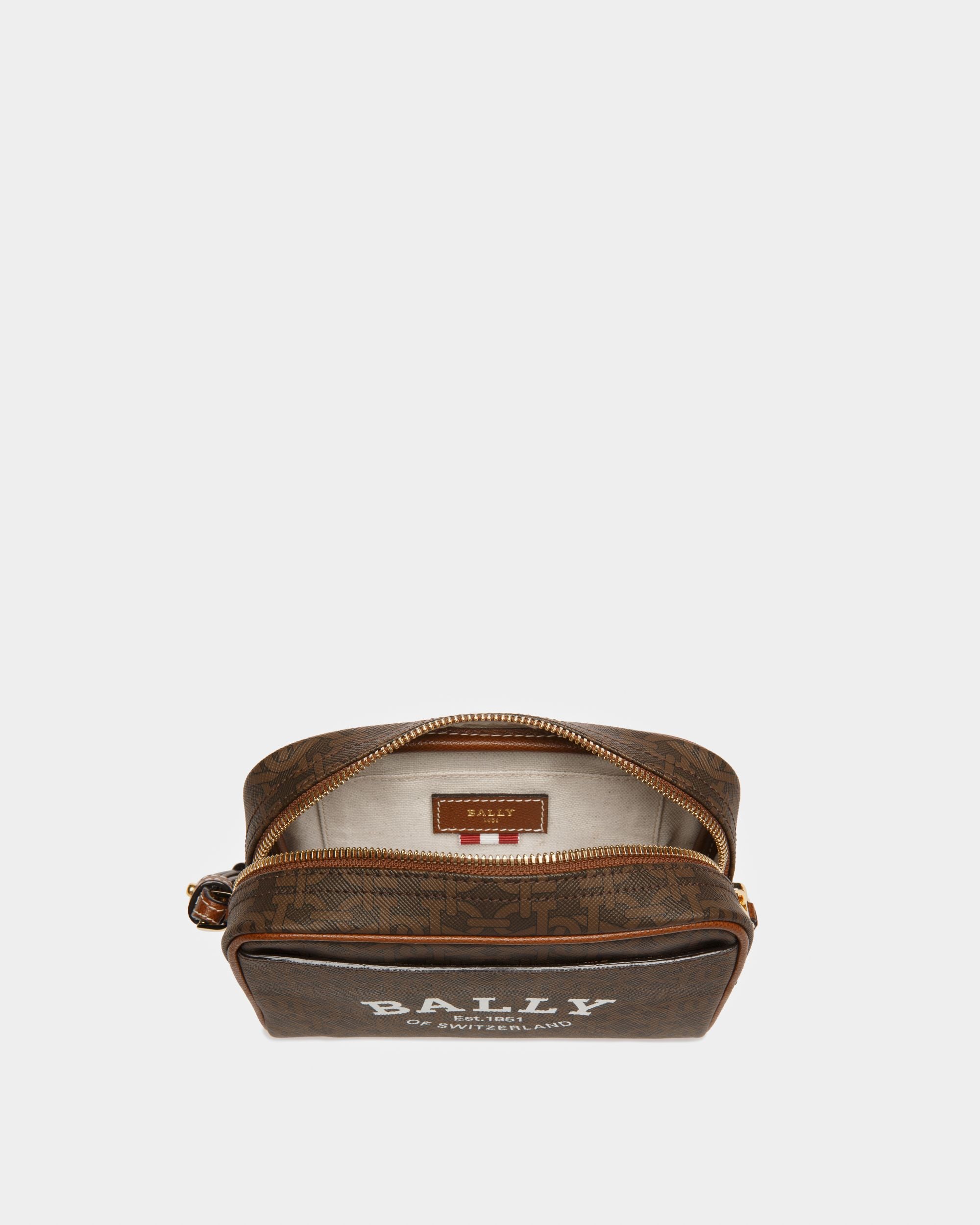 Cedy Tpu Pouch In Brown - Women's - Bally - 03