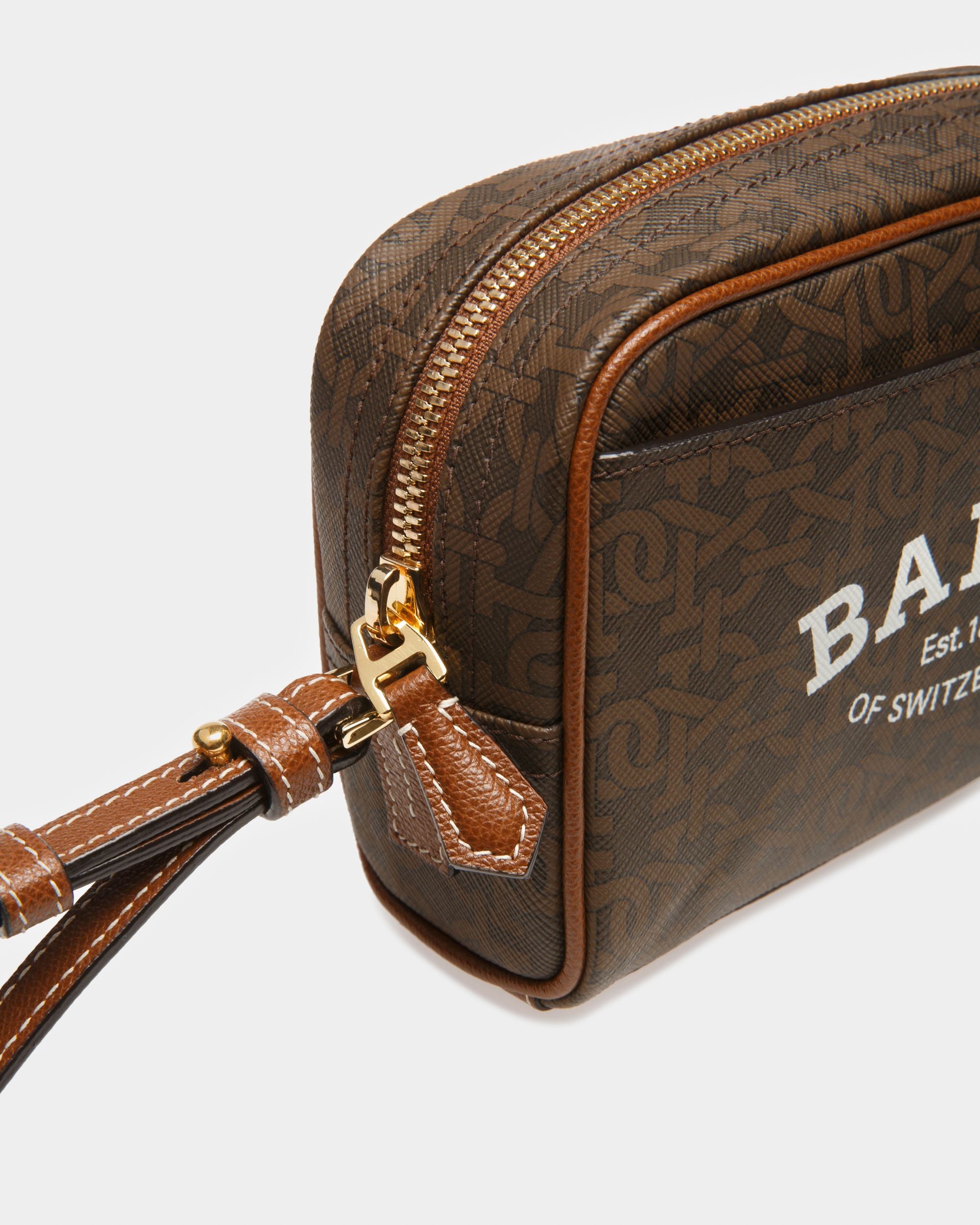 Cedy Tpu Pouch In Brown - Women's - Bally - 04