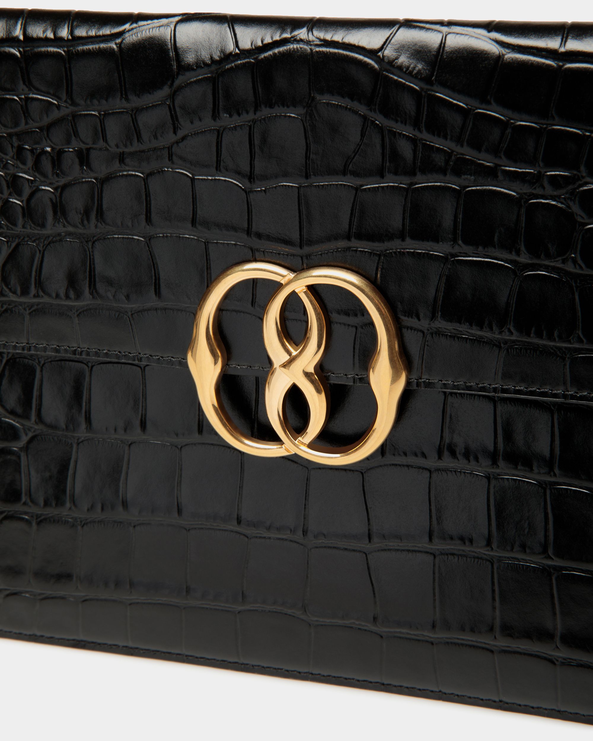 Emblem Other Slg In Black Leather - Women's - Bally - 04