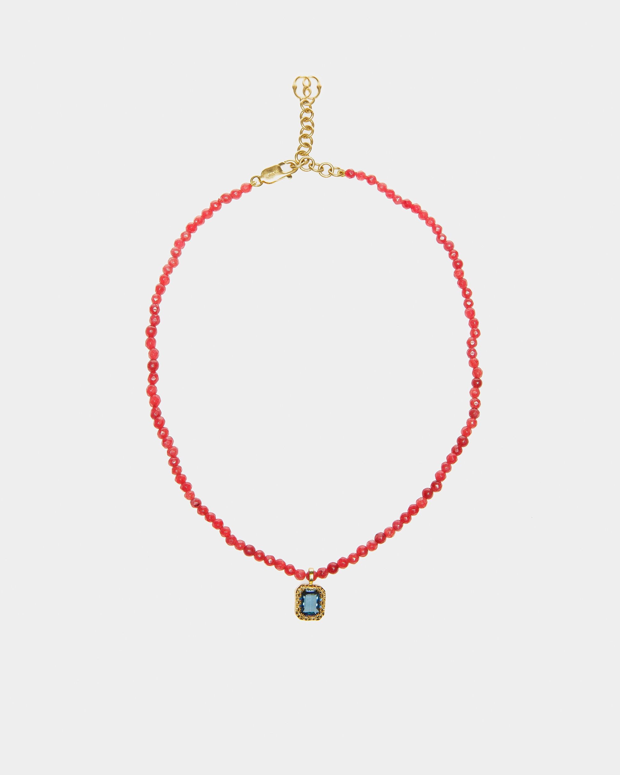Beaded Chain Necklace In Red - Women's - Bally - 01