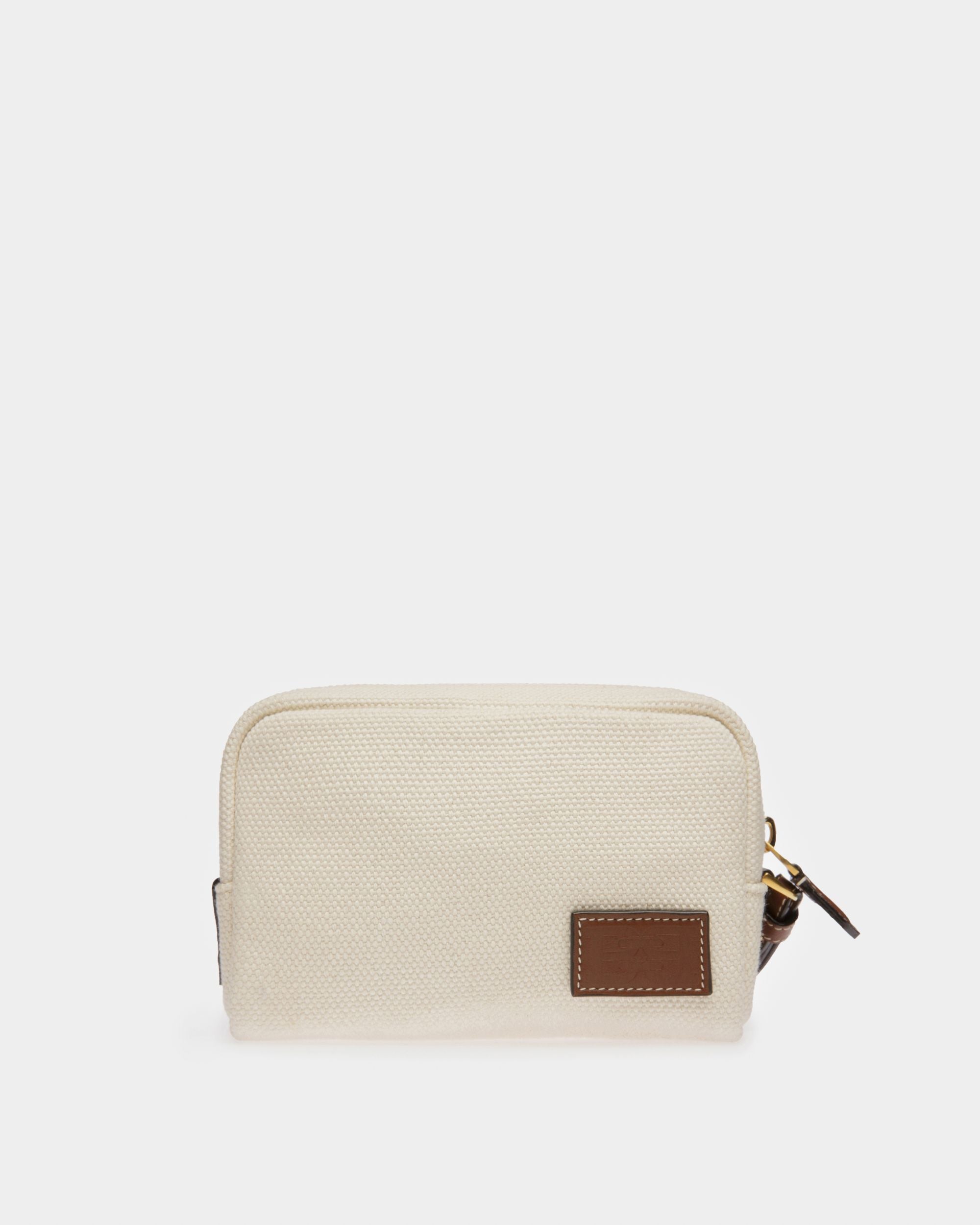Cedy Cotton Pouch In Natural - Women's - Bally - 02