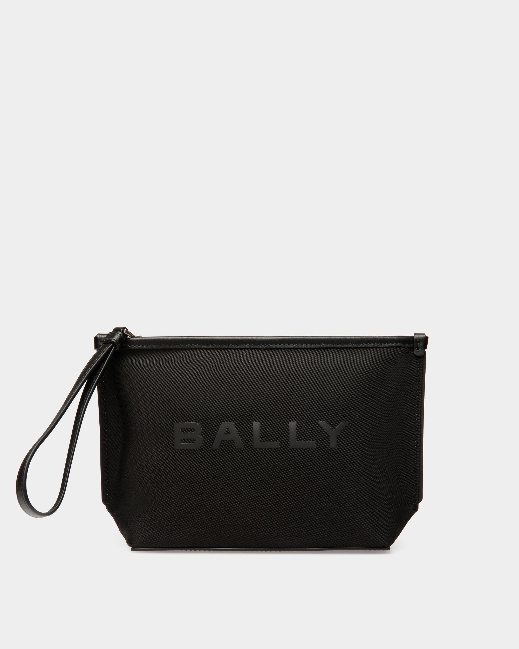 Bar Pouch in Black Nylon - Women's - Bally - 01