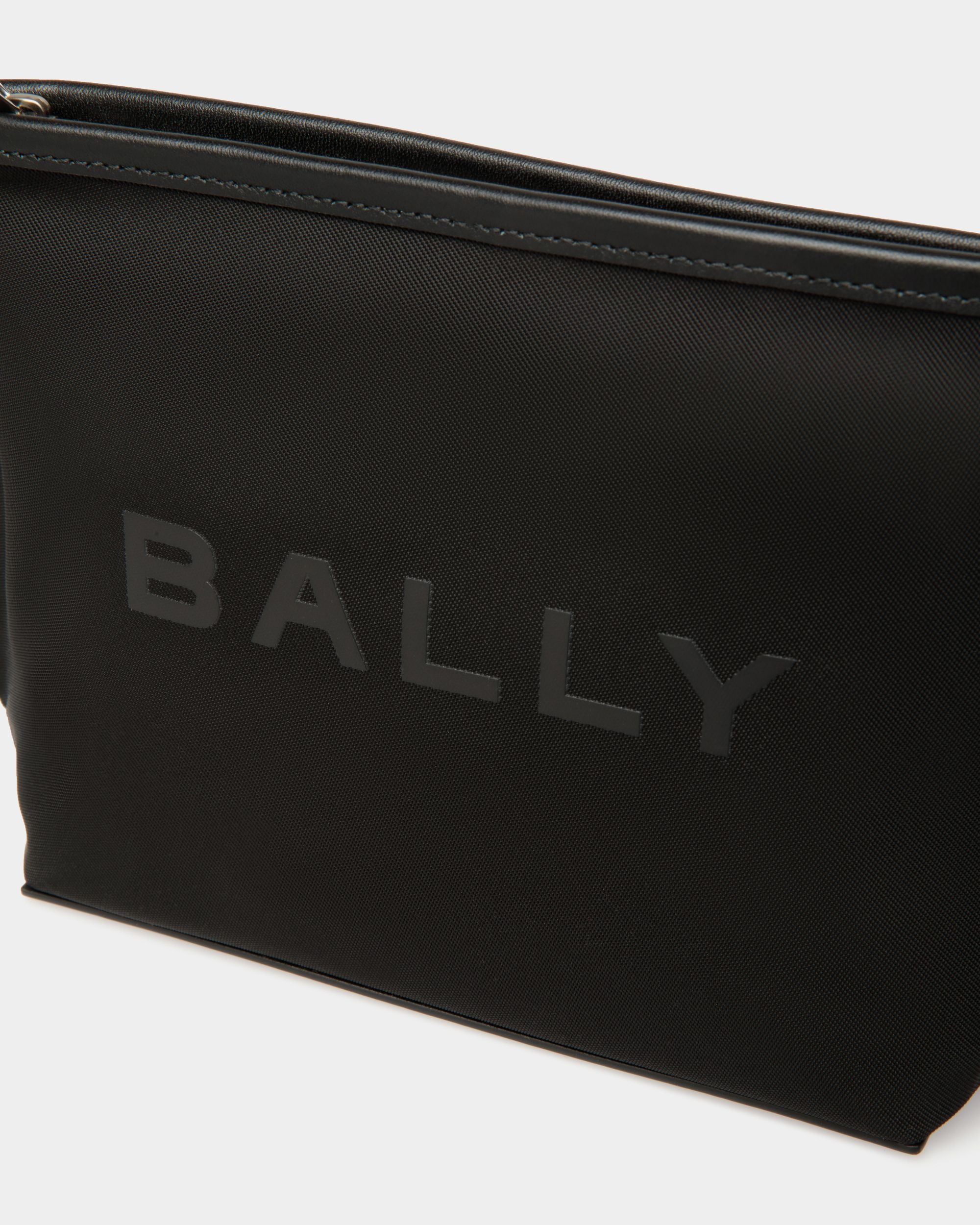 Bar Pouch in Black Nylon - Women's - Bally - 04