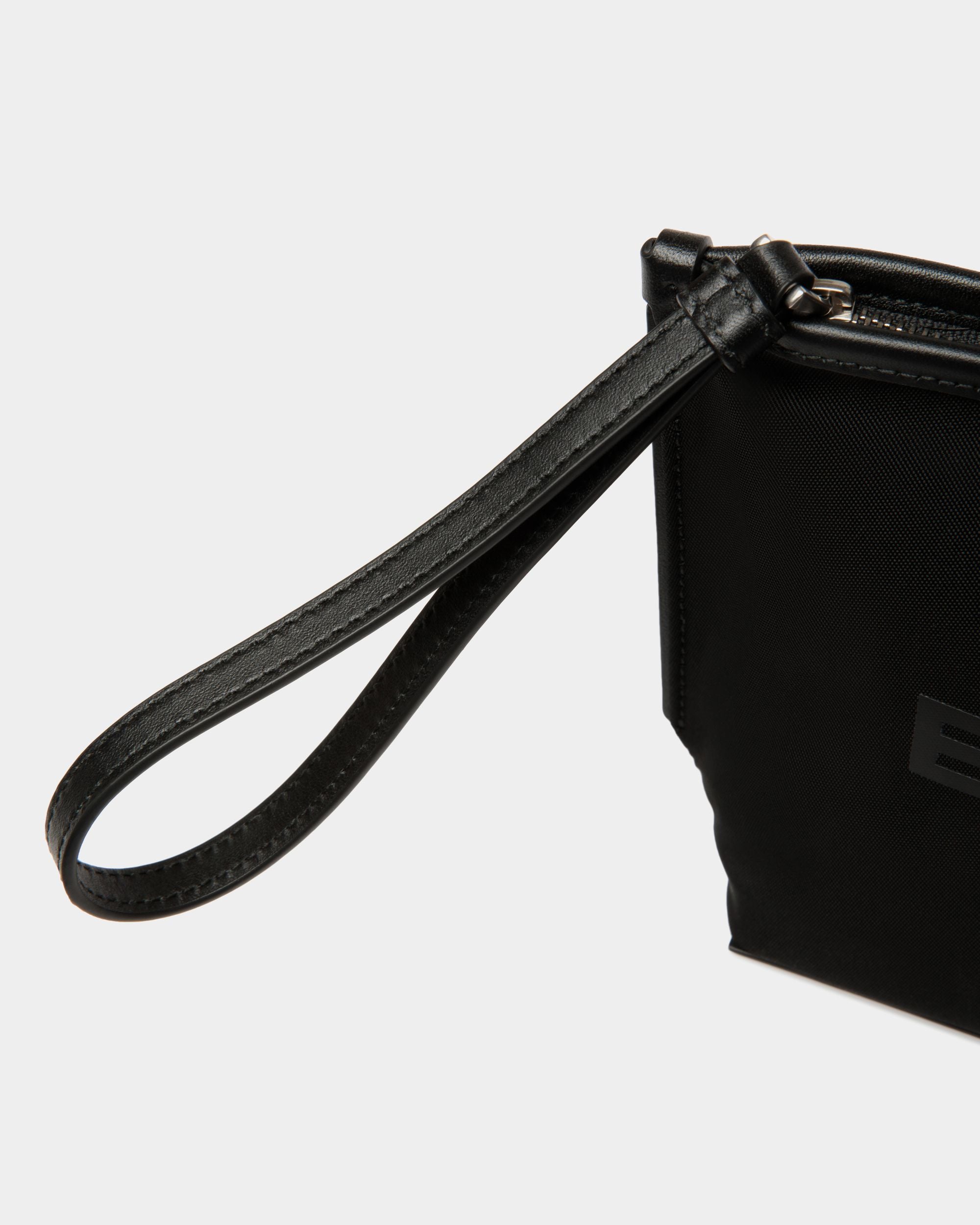 Bar Pouch in Black Nylon - Women's - Bally - 05