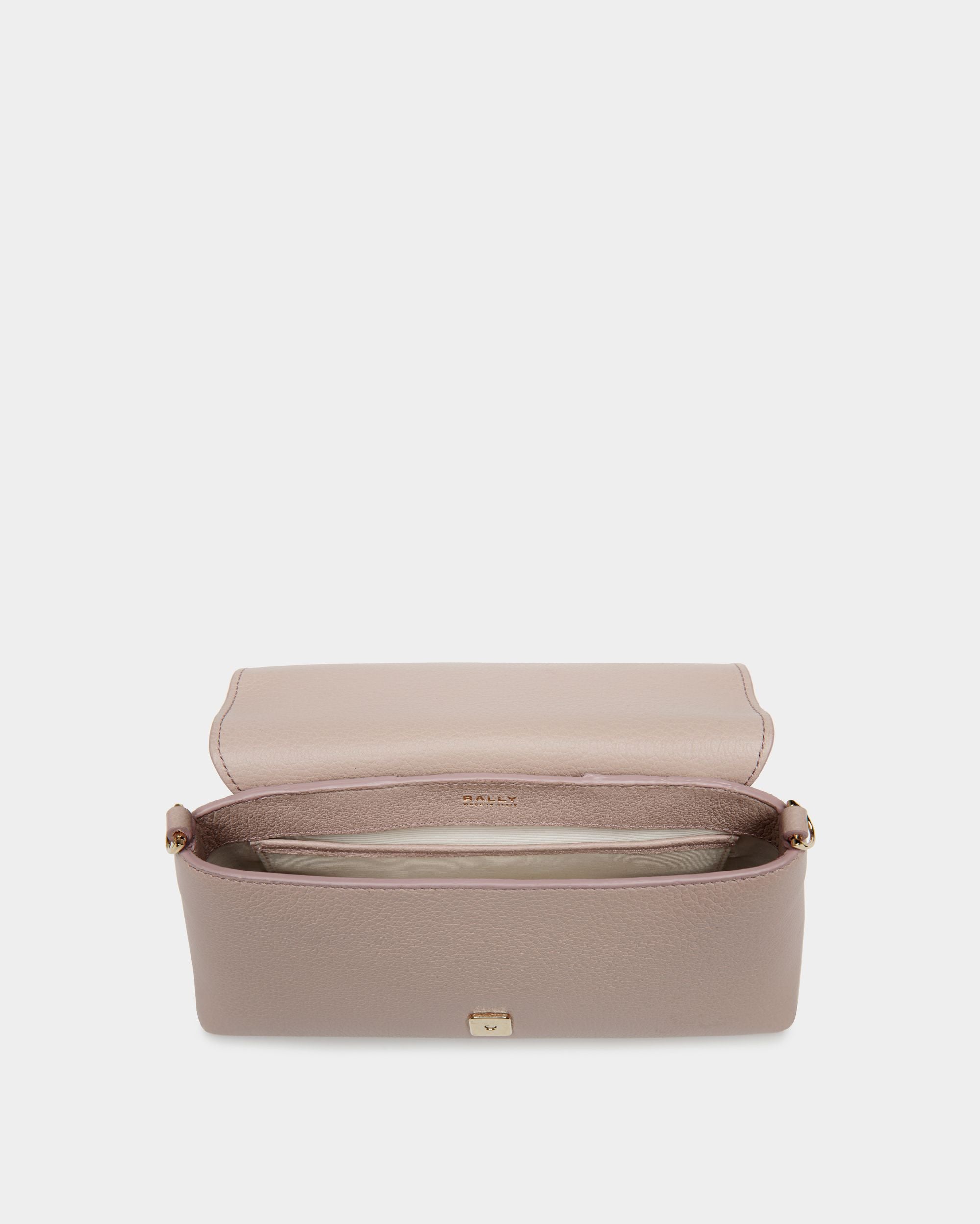 Lock Me Multifunctional Minibag In Light Beige Grained Leather - Women's - Bally - 03