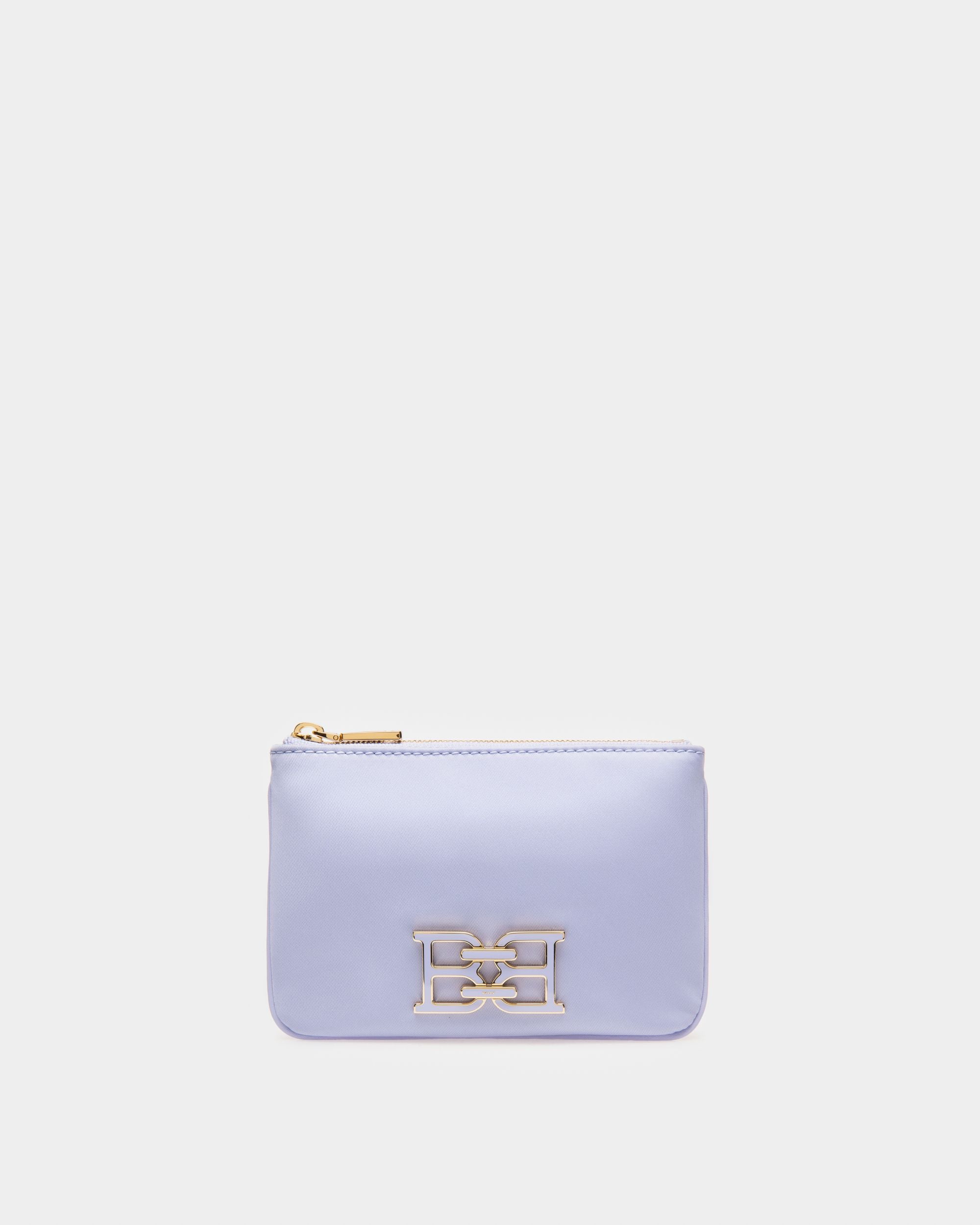 Evod Recycled Nylon And Leather Wallet In Lilac - Women's - Bally - 01