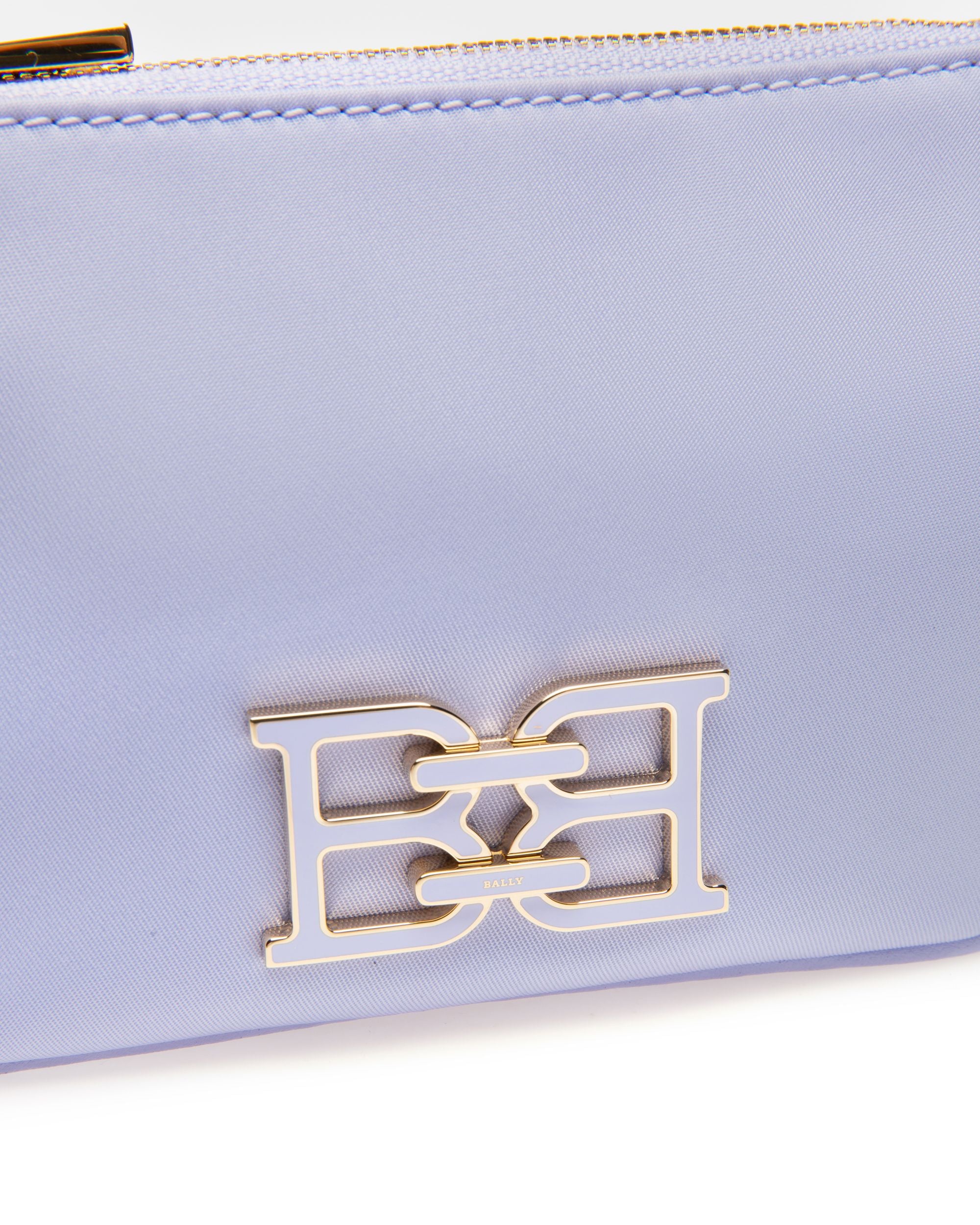 Evod Recycled Nylon And Leather Wallet In Lilac - Women's - Bally - 04
