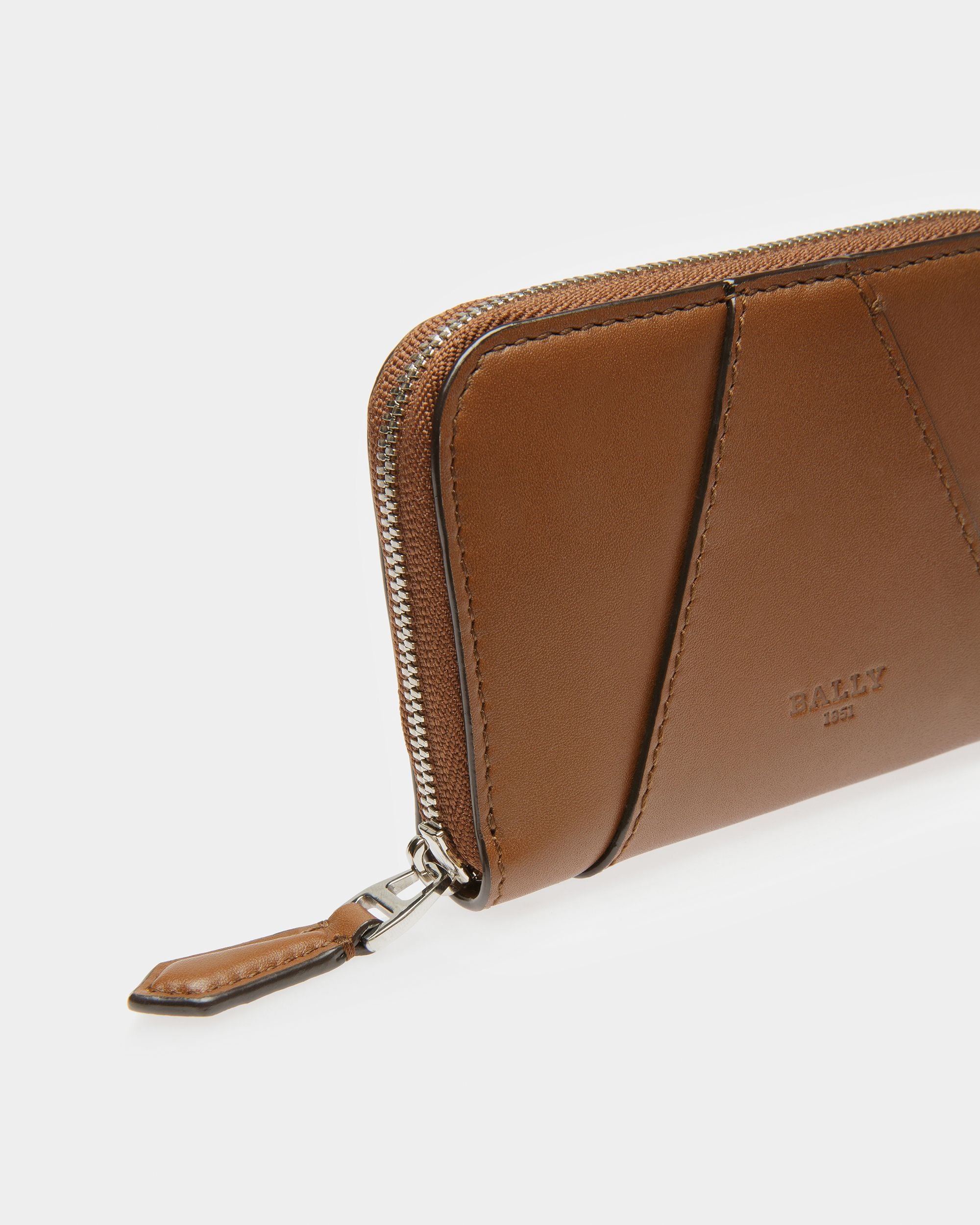 Angye Leather Wallet In Brown - Women's - Bally - 04