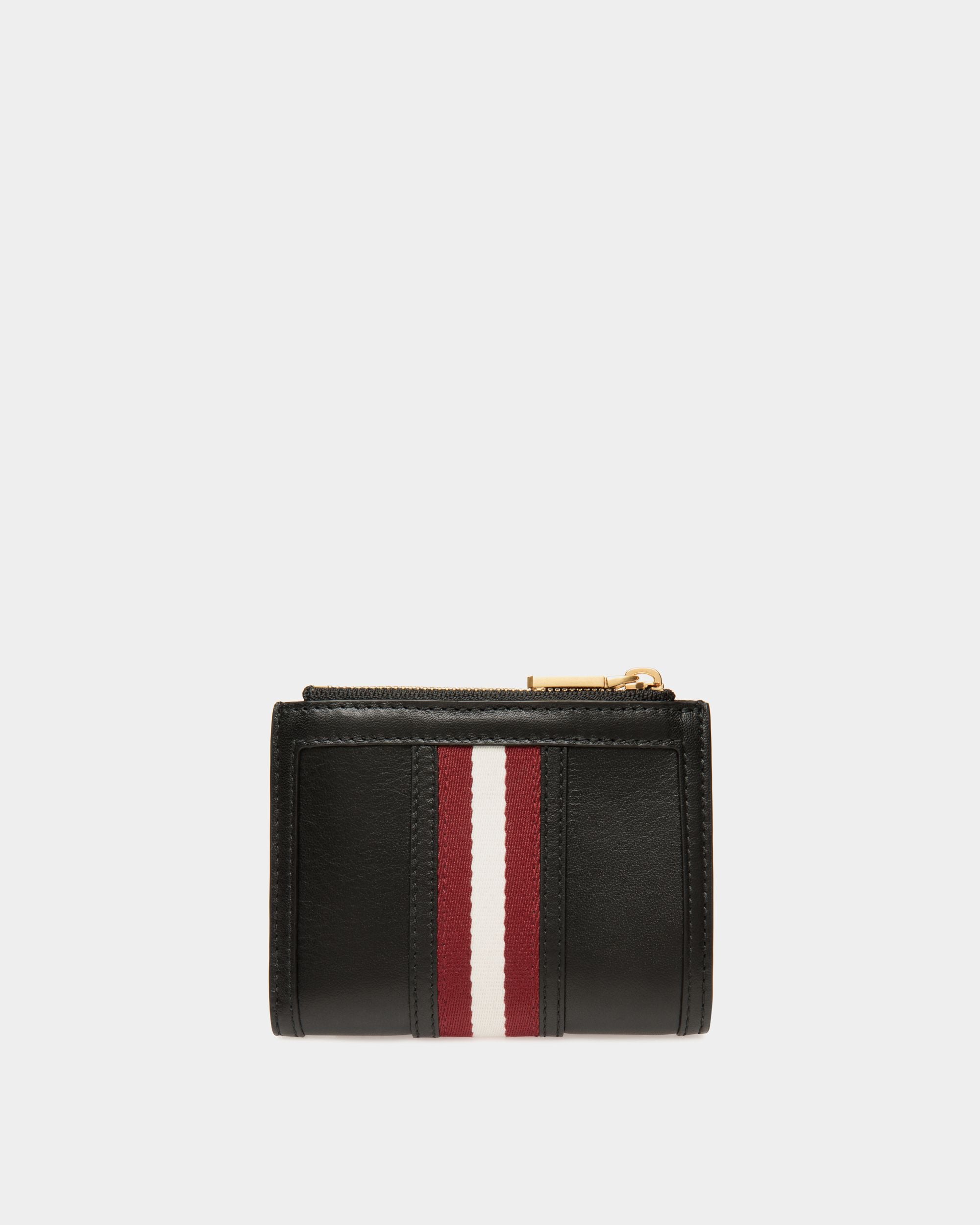 Code Wallet in Black Leather - Women's - Bally - 02