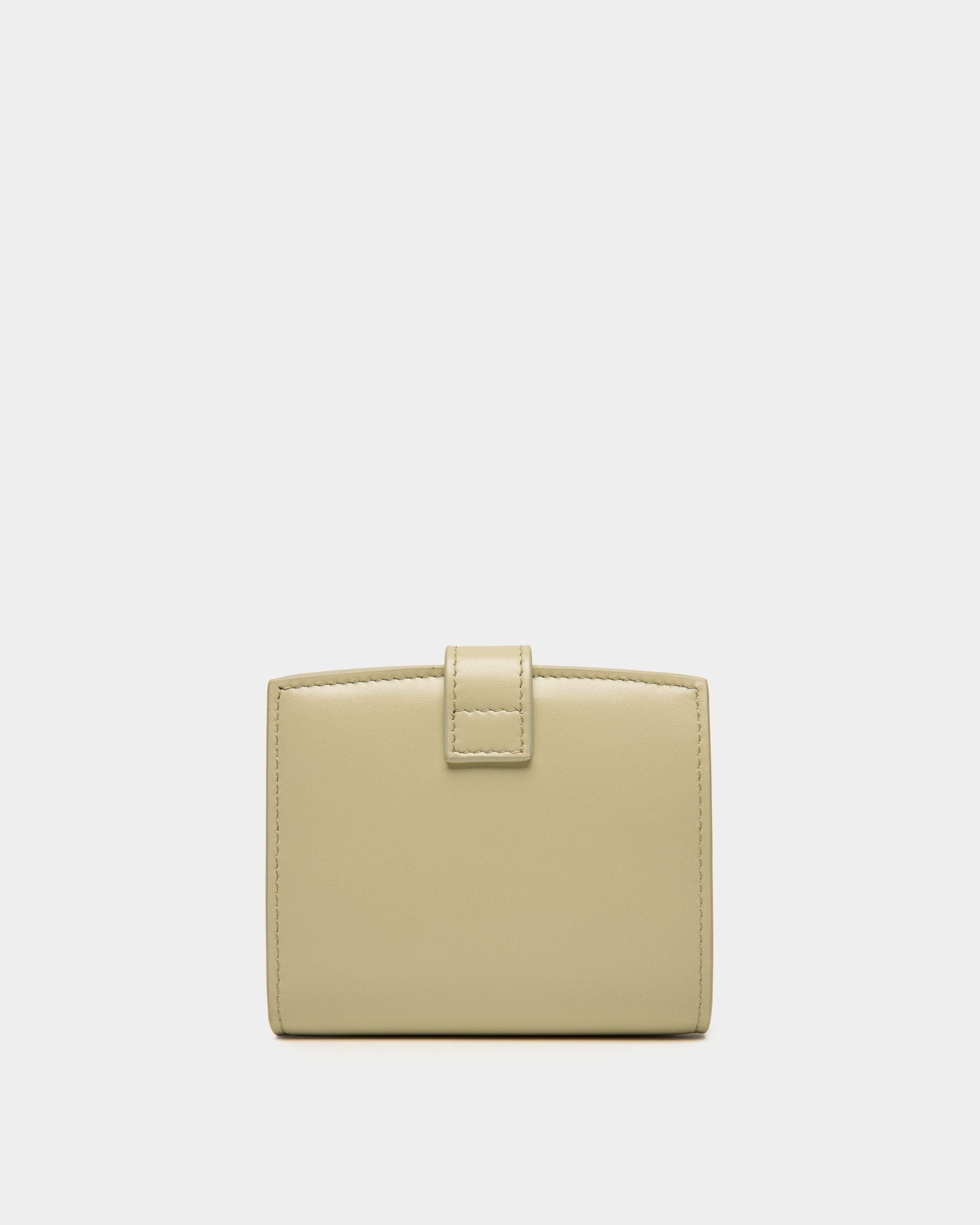 Ollam Wallet In Light Green Leather - Women's - Bally - 02