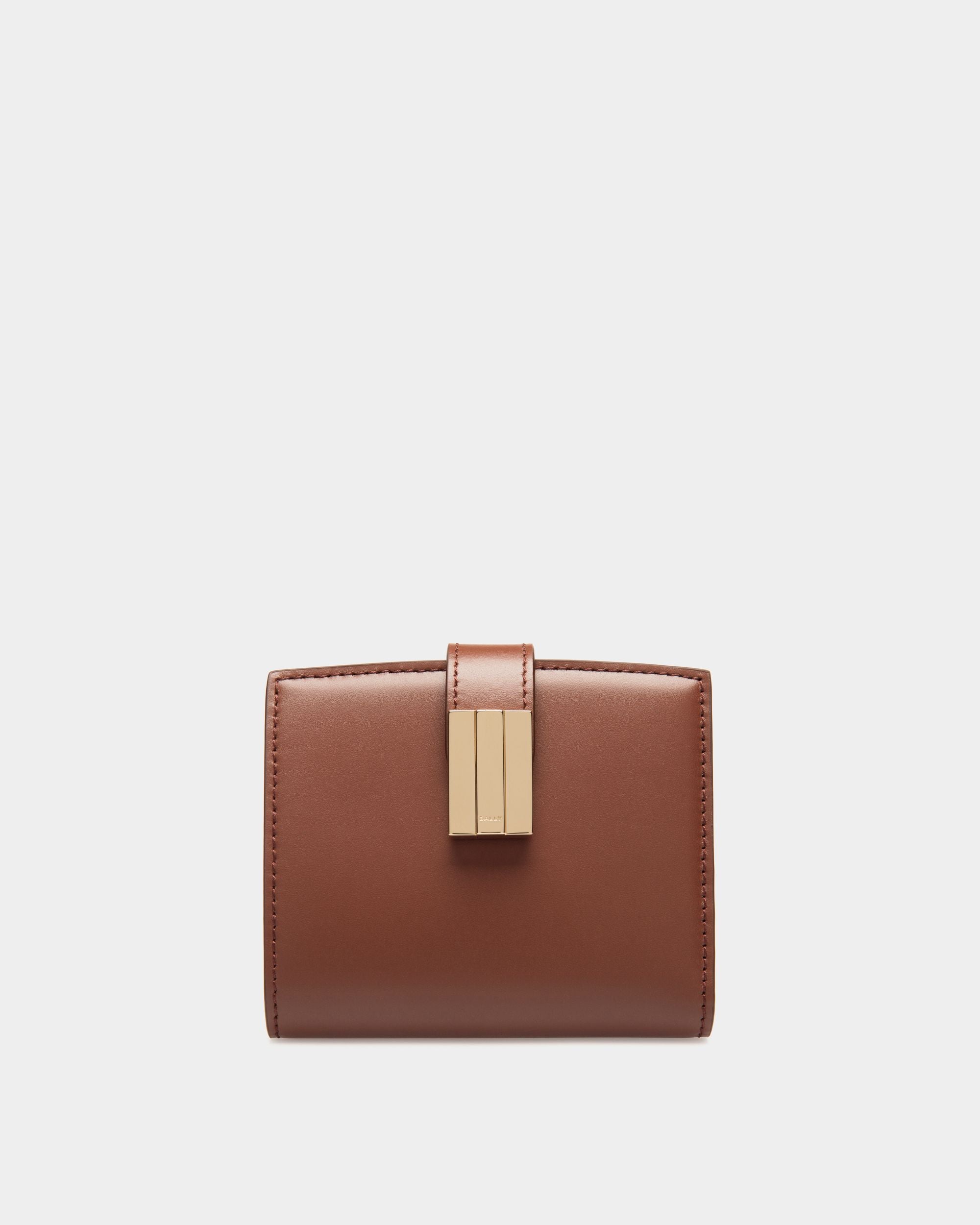 Ollam Wallet In Brown Leather - Women's - Bally - 01