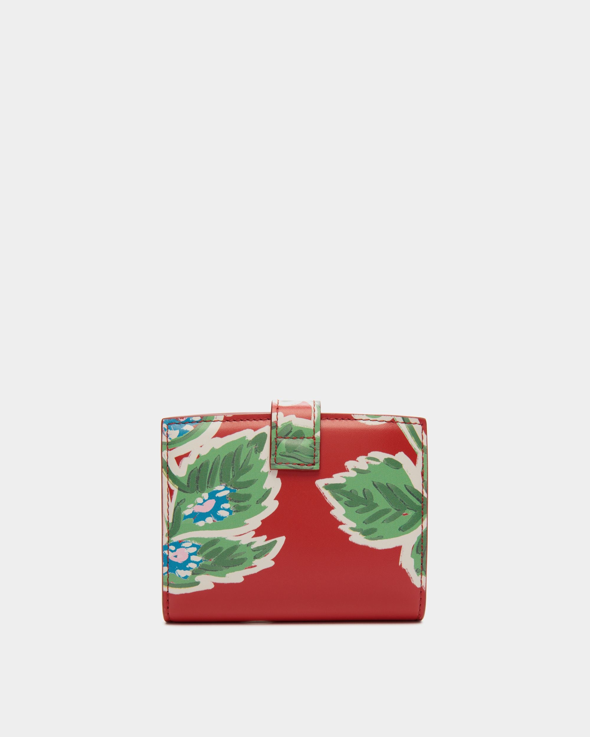 Ollam Wallet in Strawberry Print Leather - Women's - Bally - 02