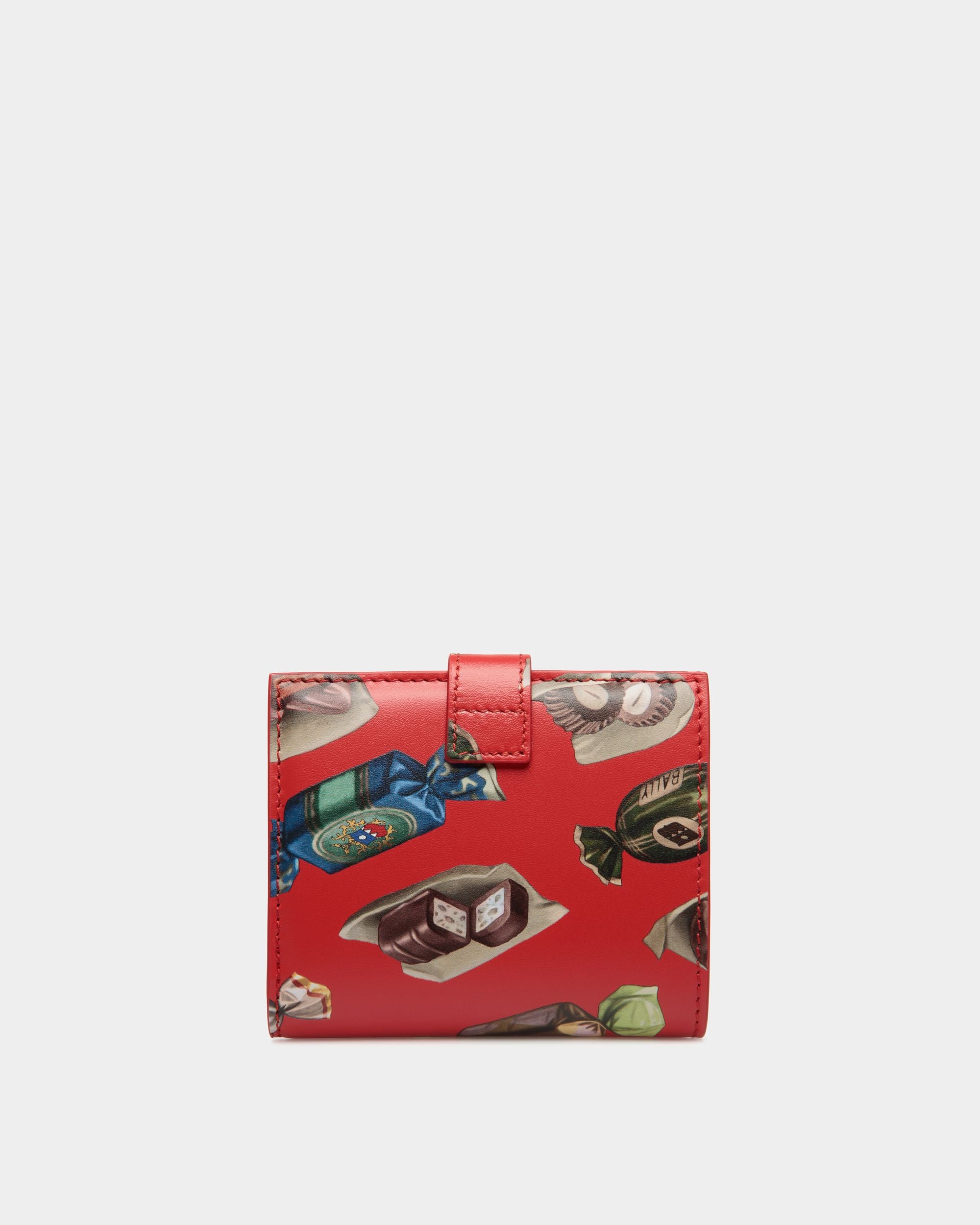 Ollam Wallet In Choco-Candy Print Leather - Women's - Bally - 02