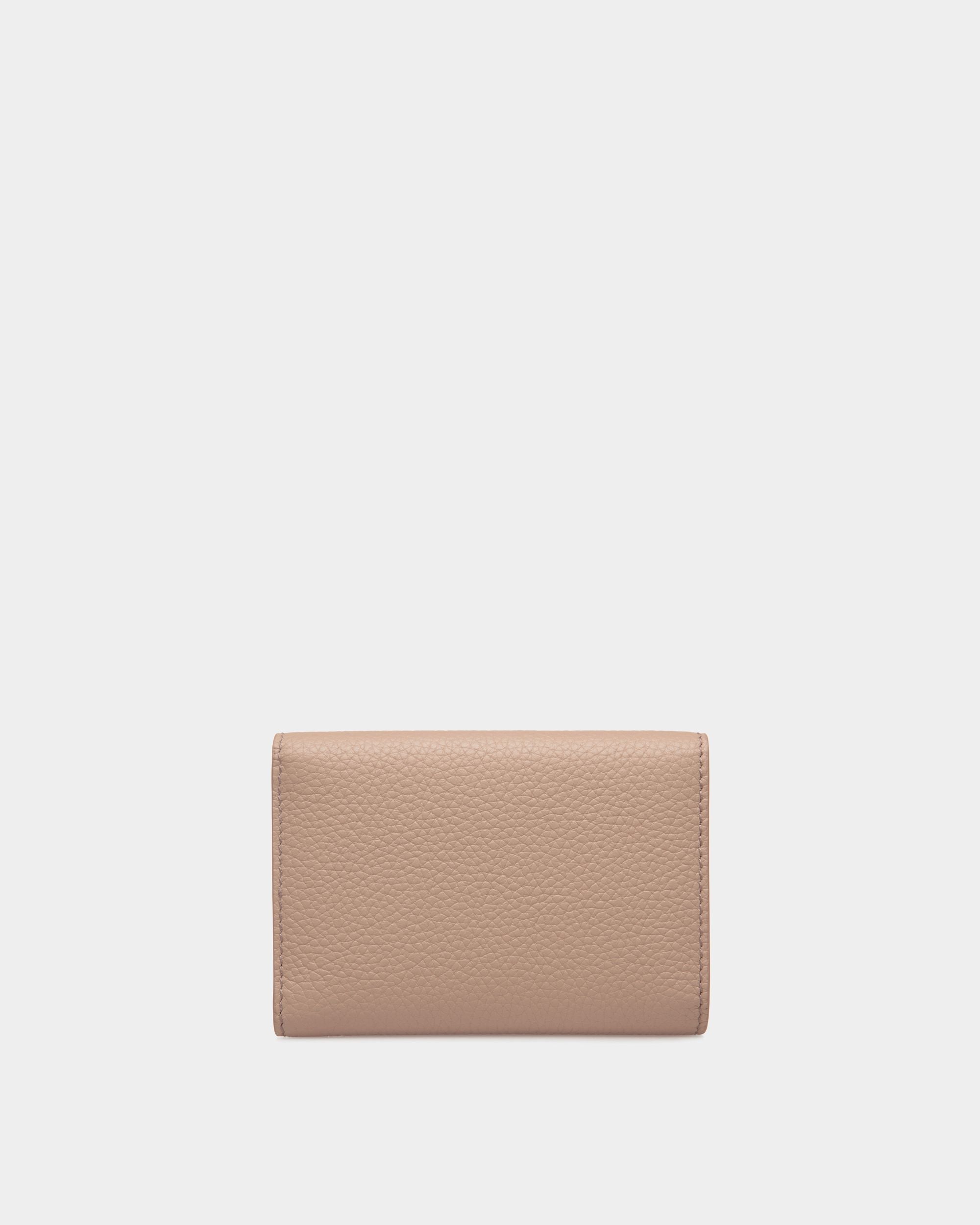 Lock Me Wallet In Nude Grained Leather - Women's - Bally - 02