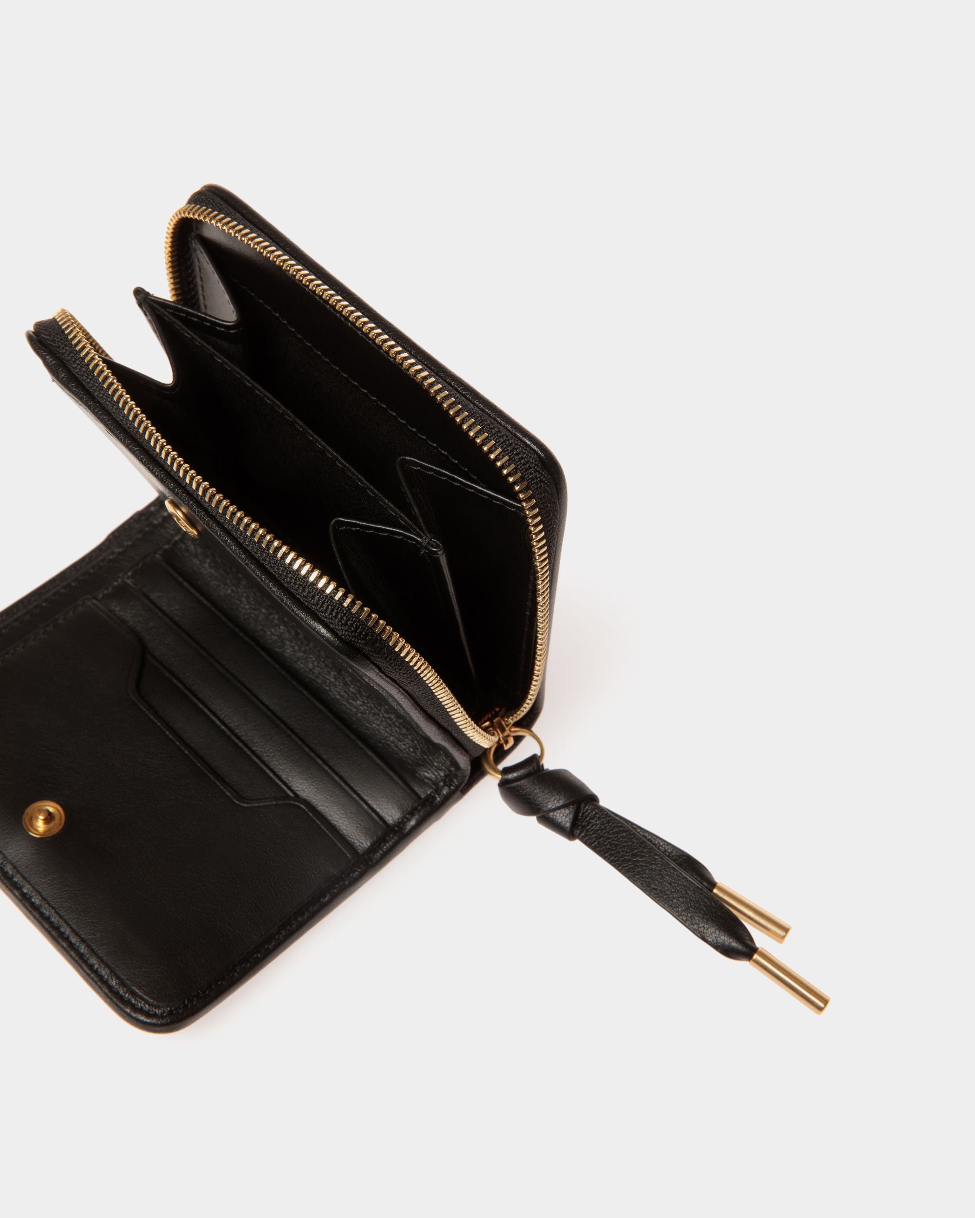 Bally Essential Wallet in Black Leather - Women's - Bally - 04