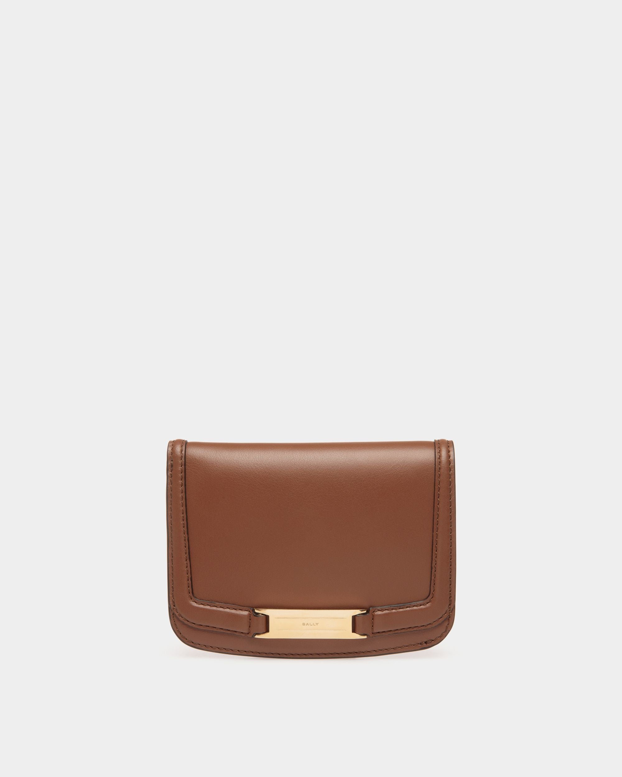 Deco Wallet in Brown Leather - Women's - Bally - 01