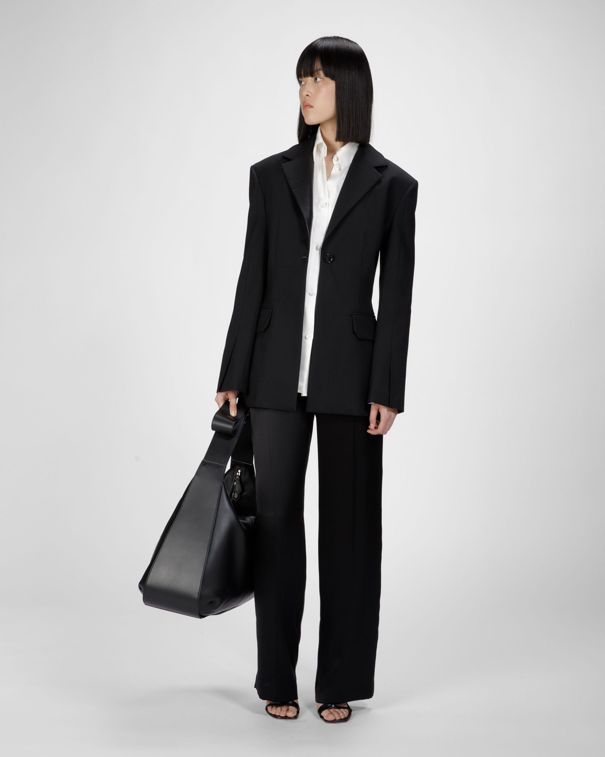 Wool Mix Jacket In Black - Women's - Bally - 05