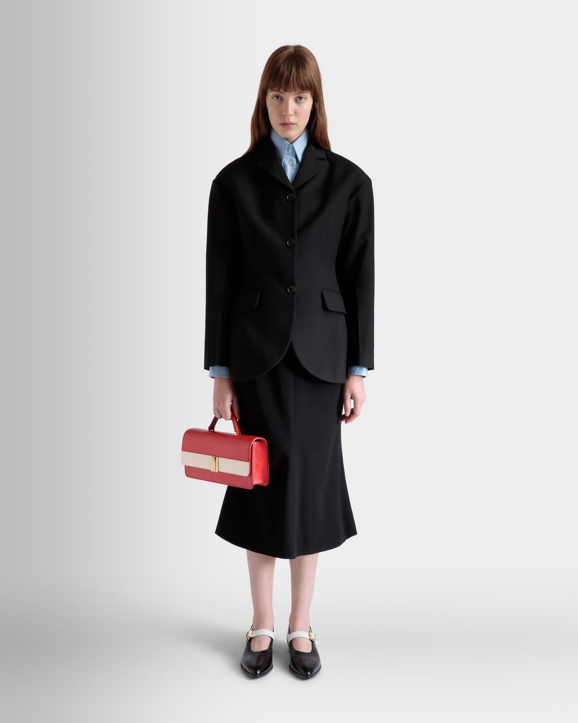 Blazer In Black Wool - Women's - Bally - 02