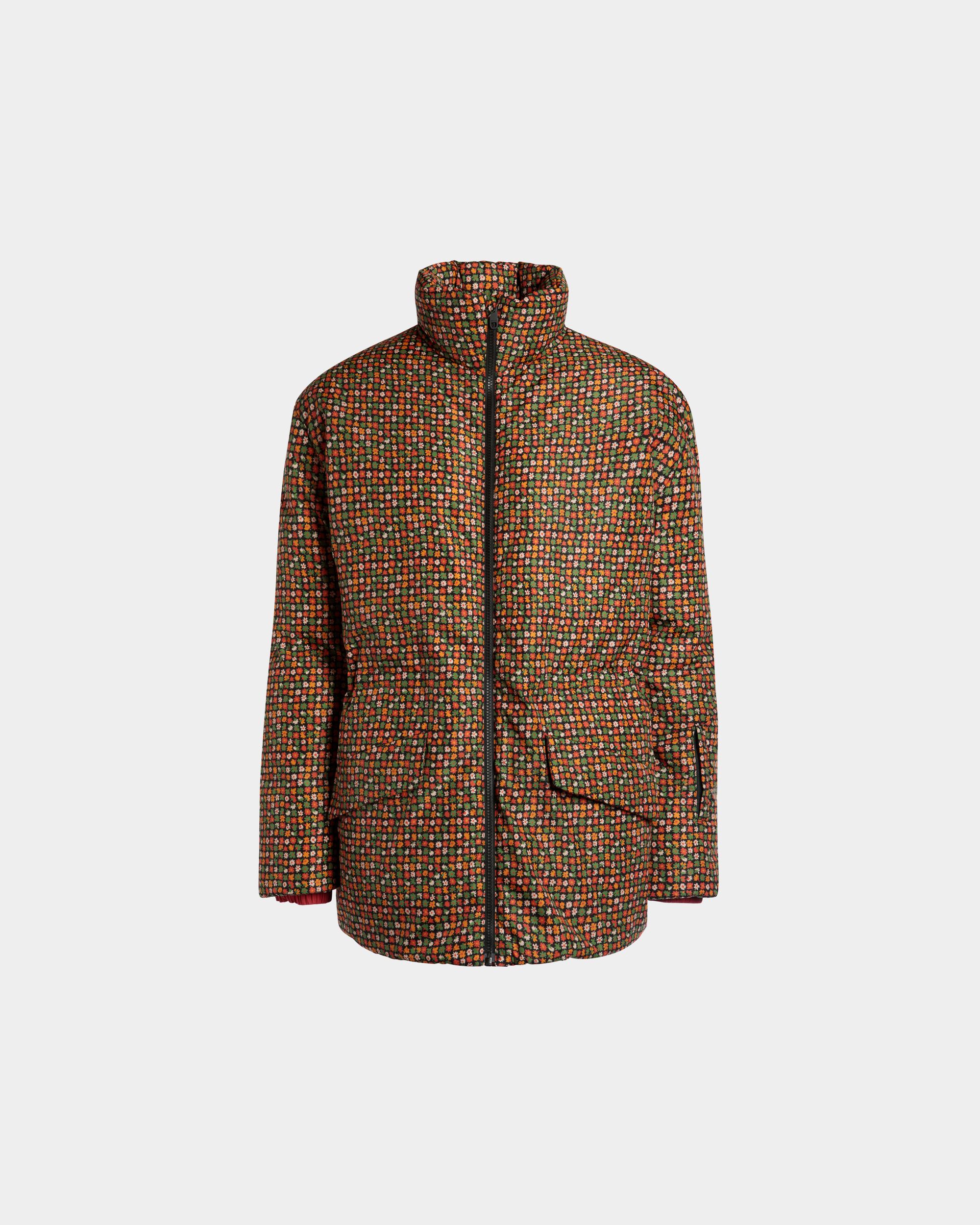 Winter Capsule Puffer Jacket With Alpine Flowers in Multicolor Recycled Nylon - Women's - Bally - 01