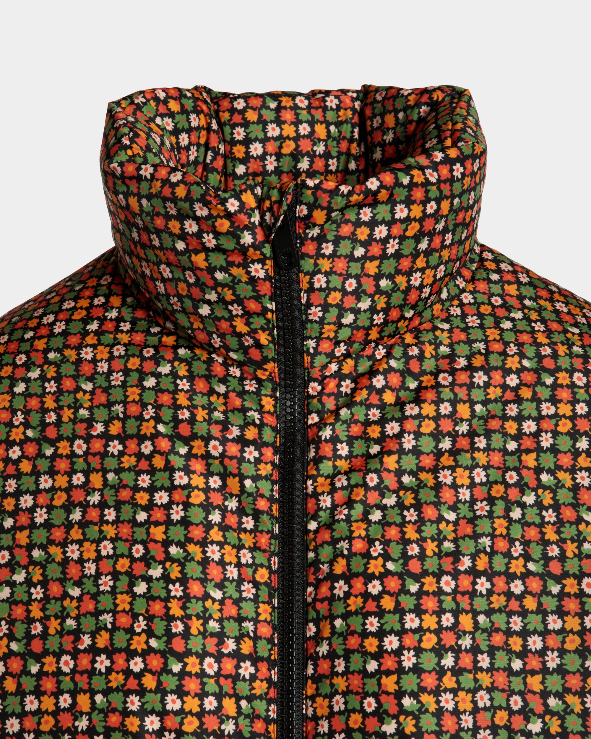 Winter Capsule Puffer Jacket With Alpine Flowers in Multicolor Recycled Nylon - Women's - Bally - 04