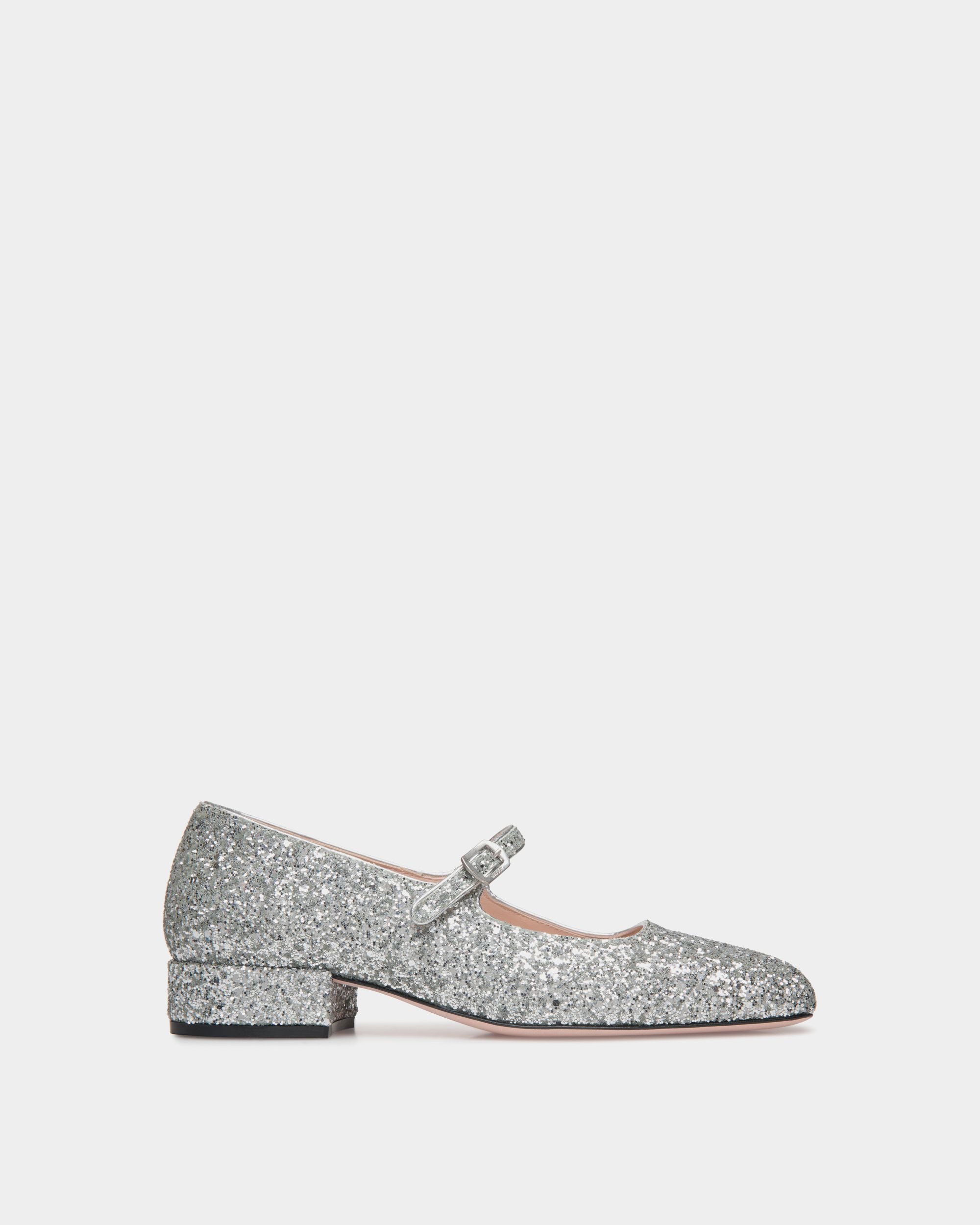 Ballyrina Pump in Silver Fabric - Women's - Bally - 01