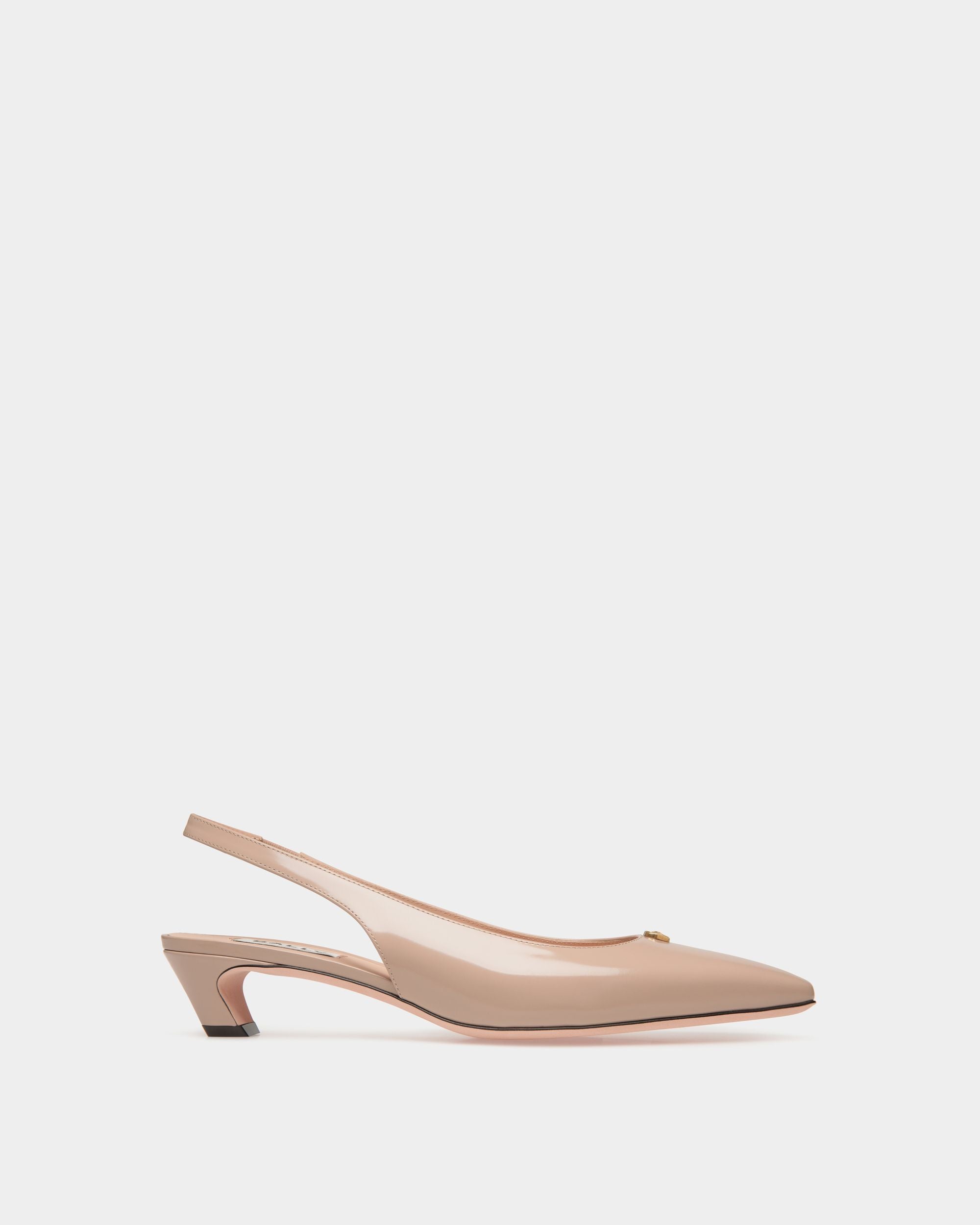 Sylt Slingback Pump in Light Beige Leather - Women's - Bally - 01