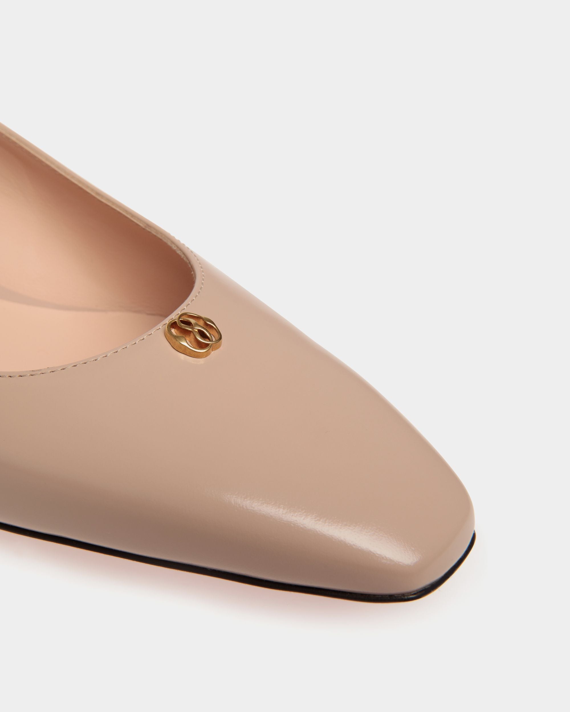 Sylt Slingback Pump in Light Beige Leather - Women's - Bally - 06