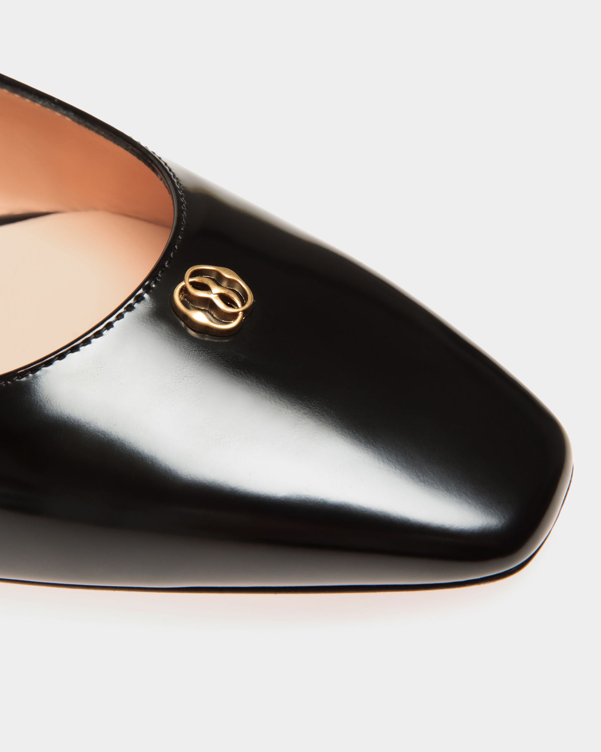 Sylt Slingback Pump in Black Leather - Women's - Bally - 04