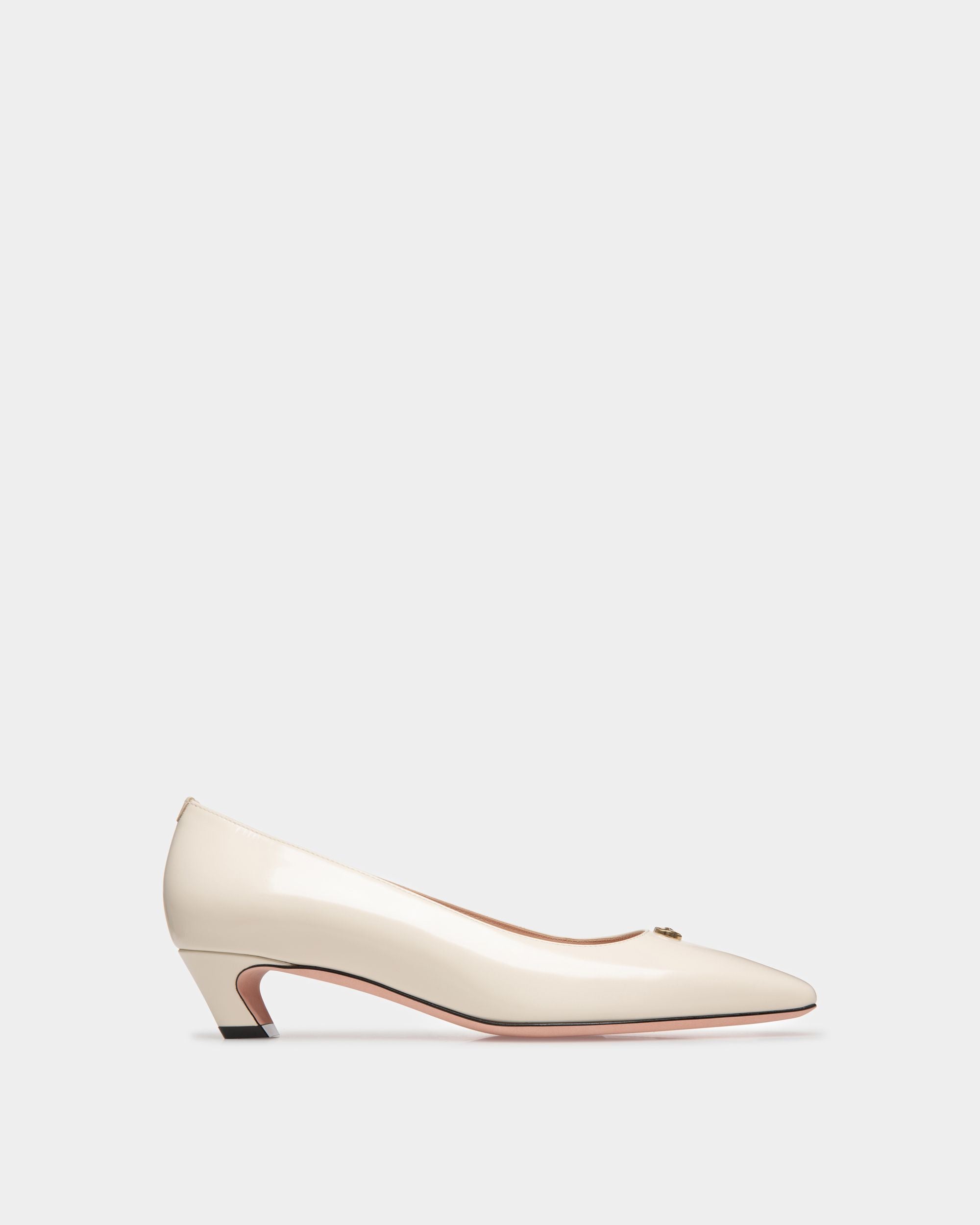 Sylt Pump In White Leather - Women's - Bally - 01