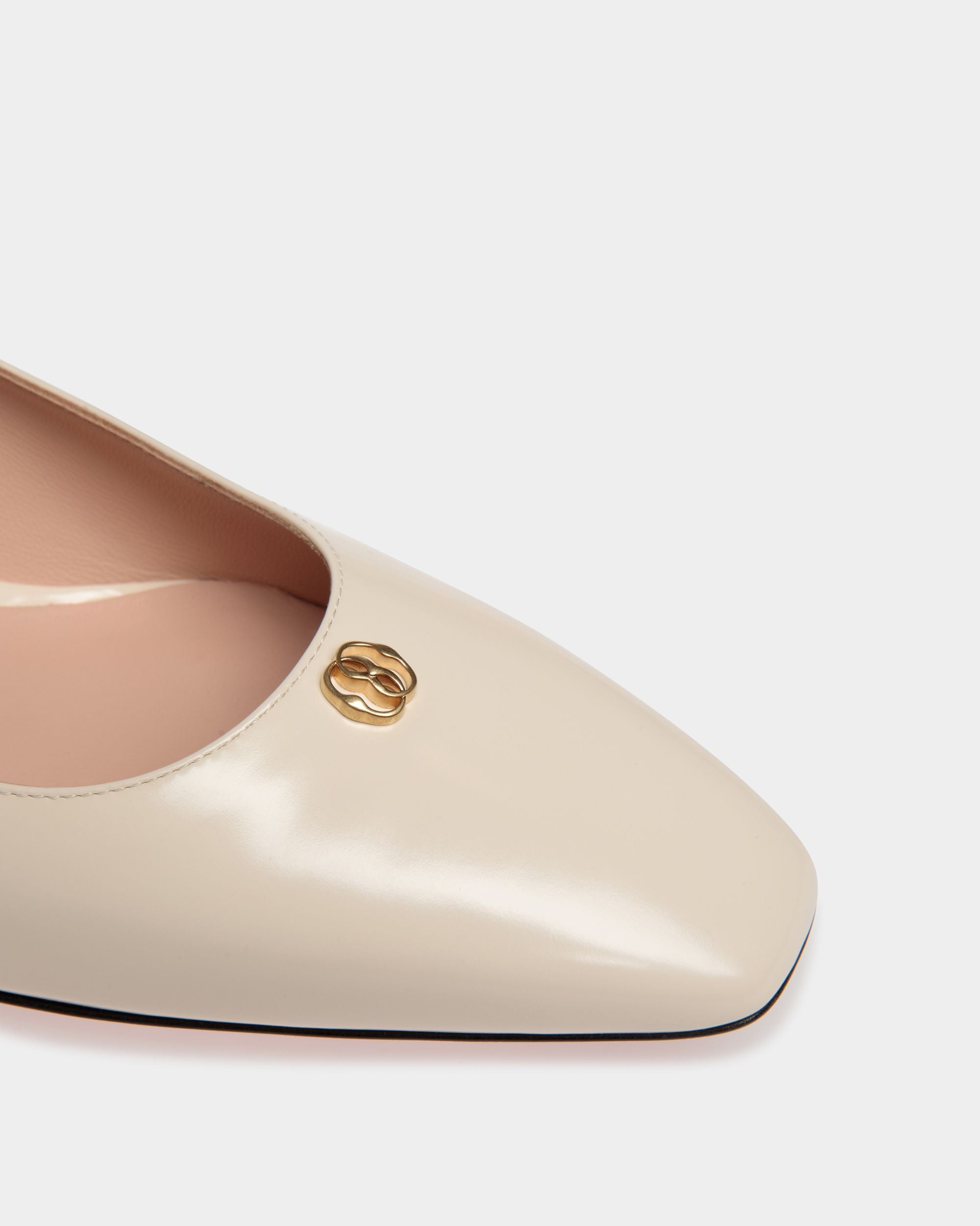 Sylt Pump In White Leather - Women's - Bally - 04
