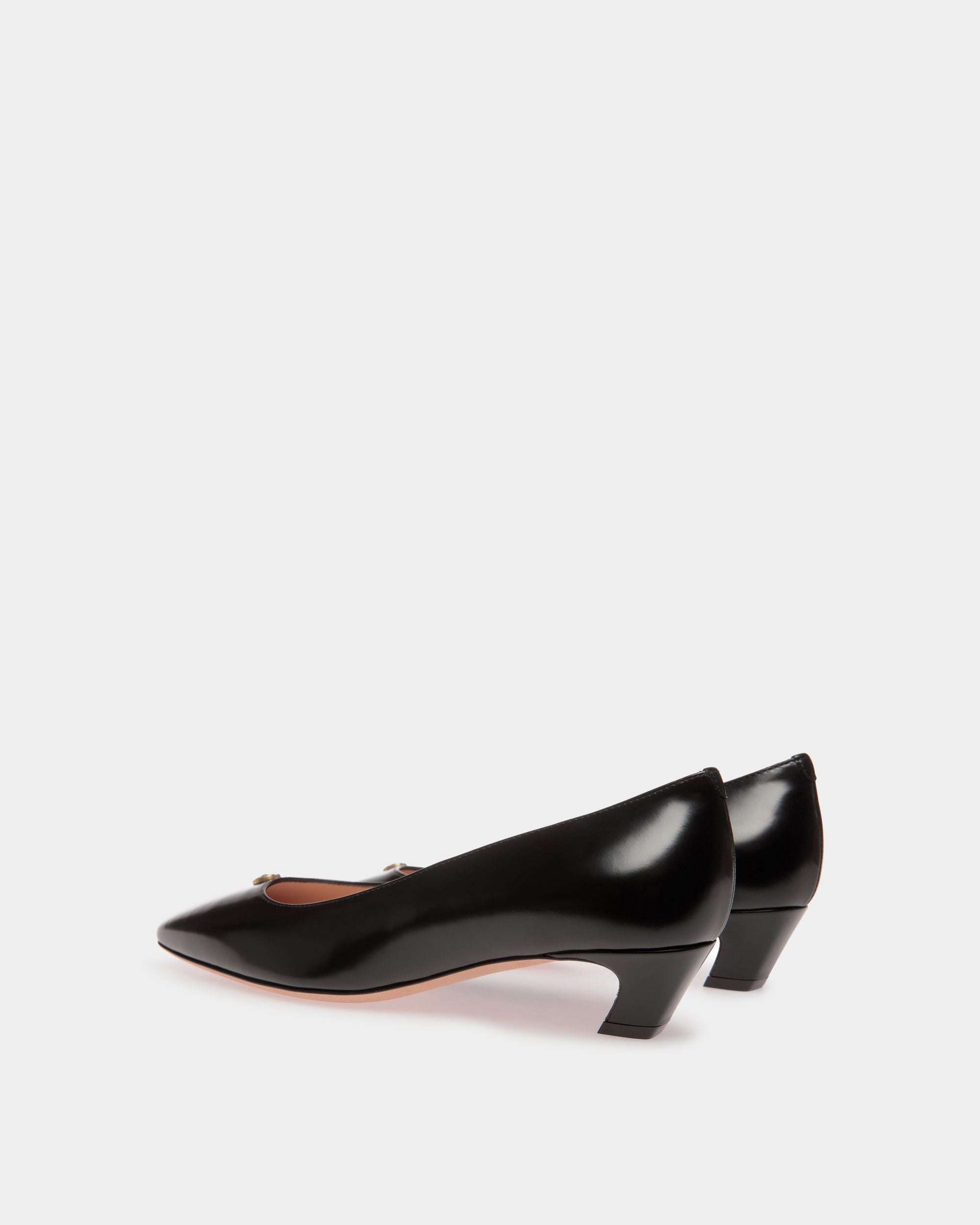 Sylt Pump In Black Leather - Women's - Bally - 03