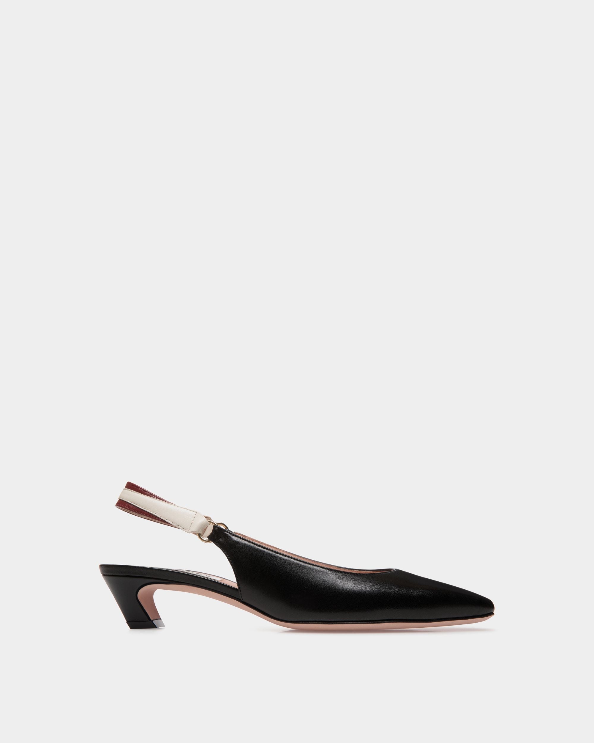 Sylt Slingback Pump In Black Nappa Leather - Women's - Bally - 01