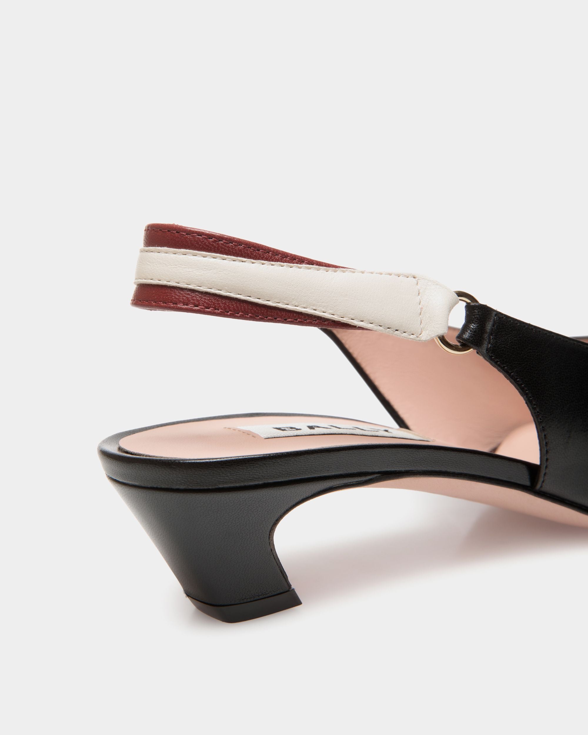Sylt Slingback Pump In Black Nappa Leather - Women's - Bally - 05