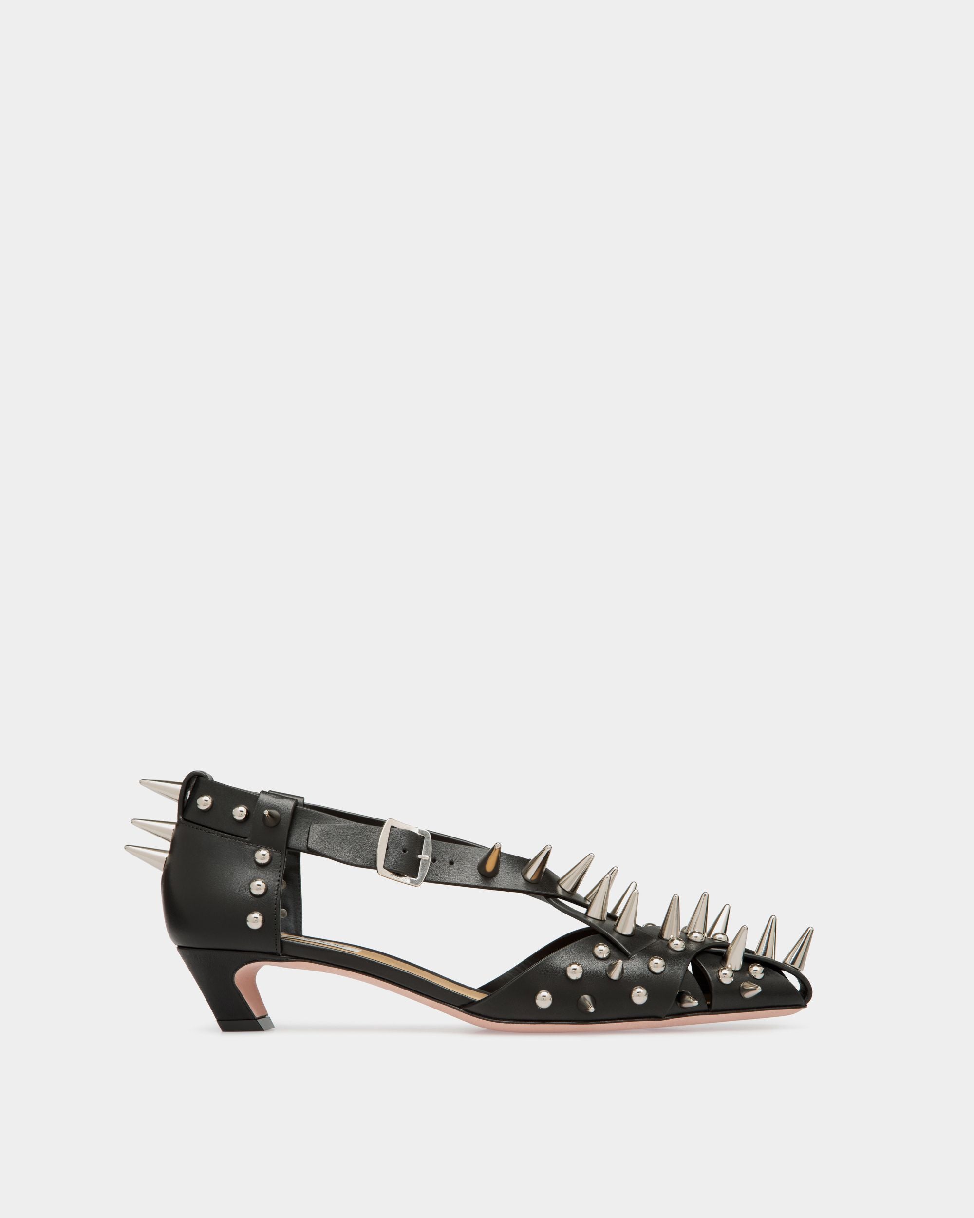 Sylt Pump in Black Leather - Women's - Bally - 01