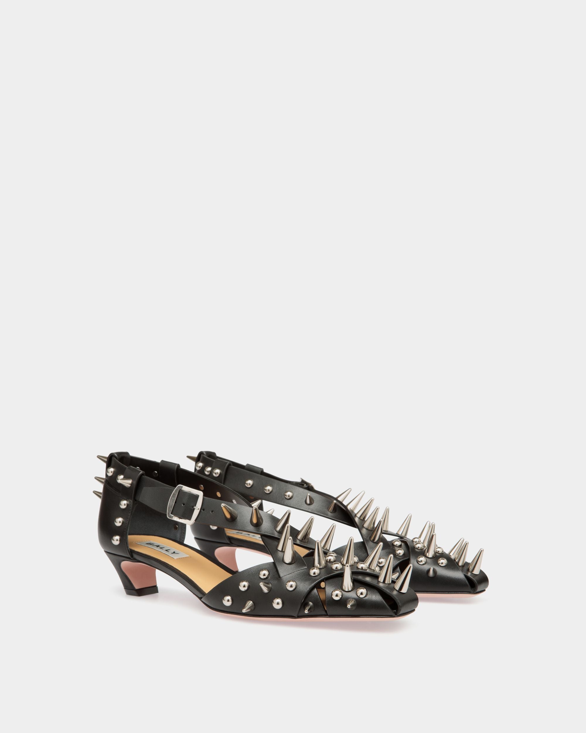 Sylt Pump in Black Leather - Women's - Bally - 02
