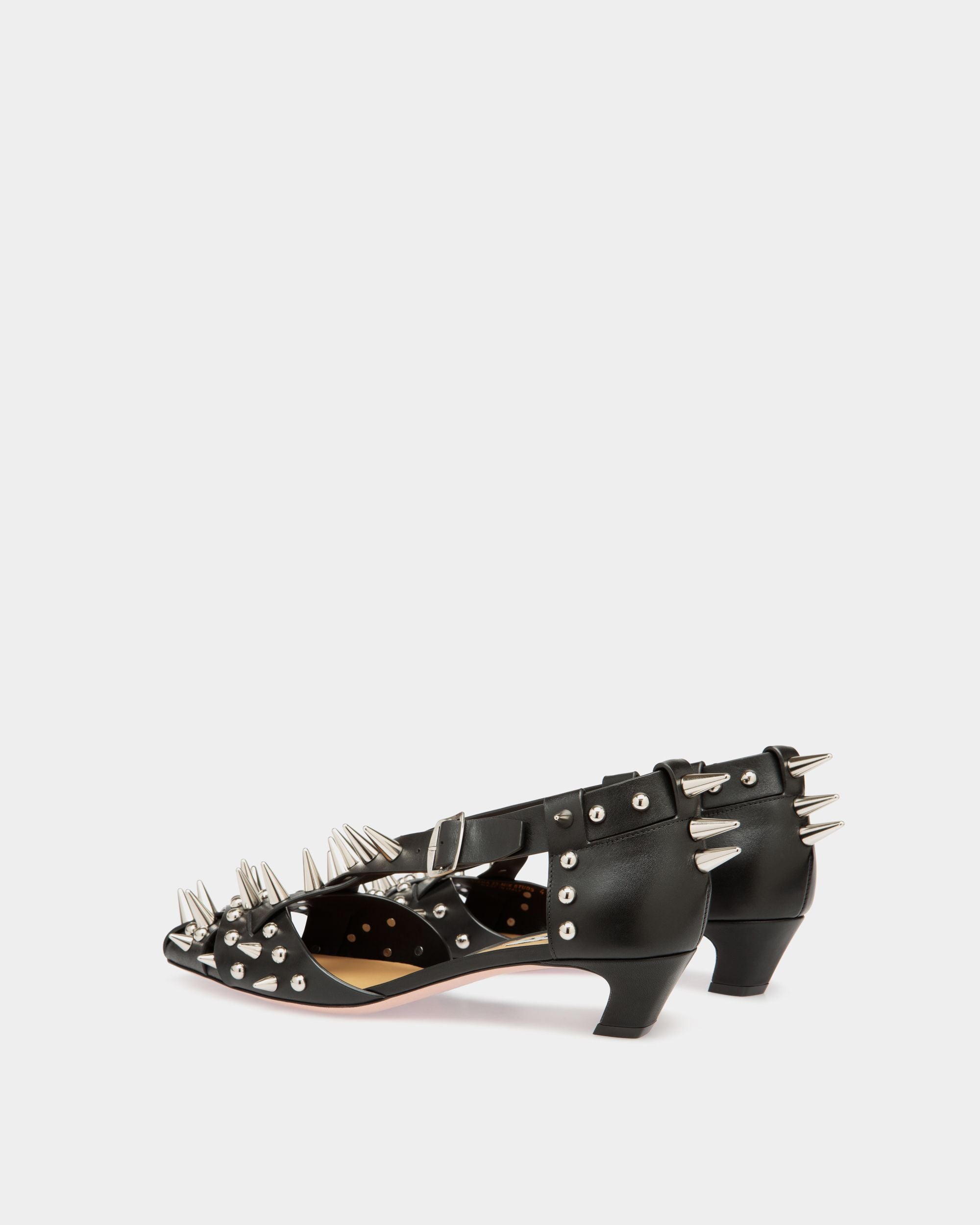Sylt Pump in Black Leather - Women's - Bally - 03