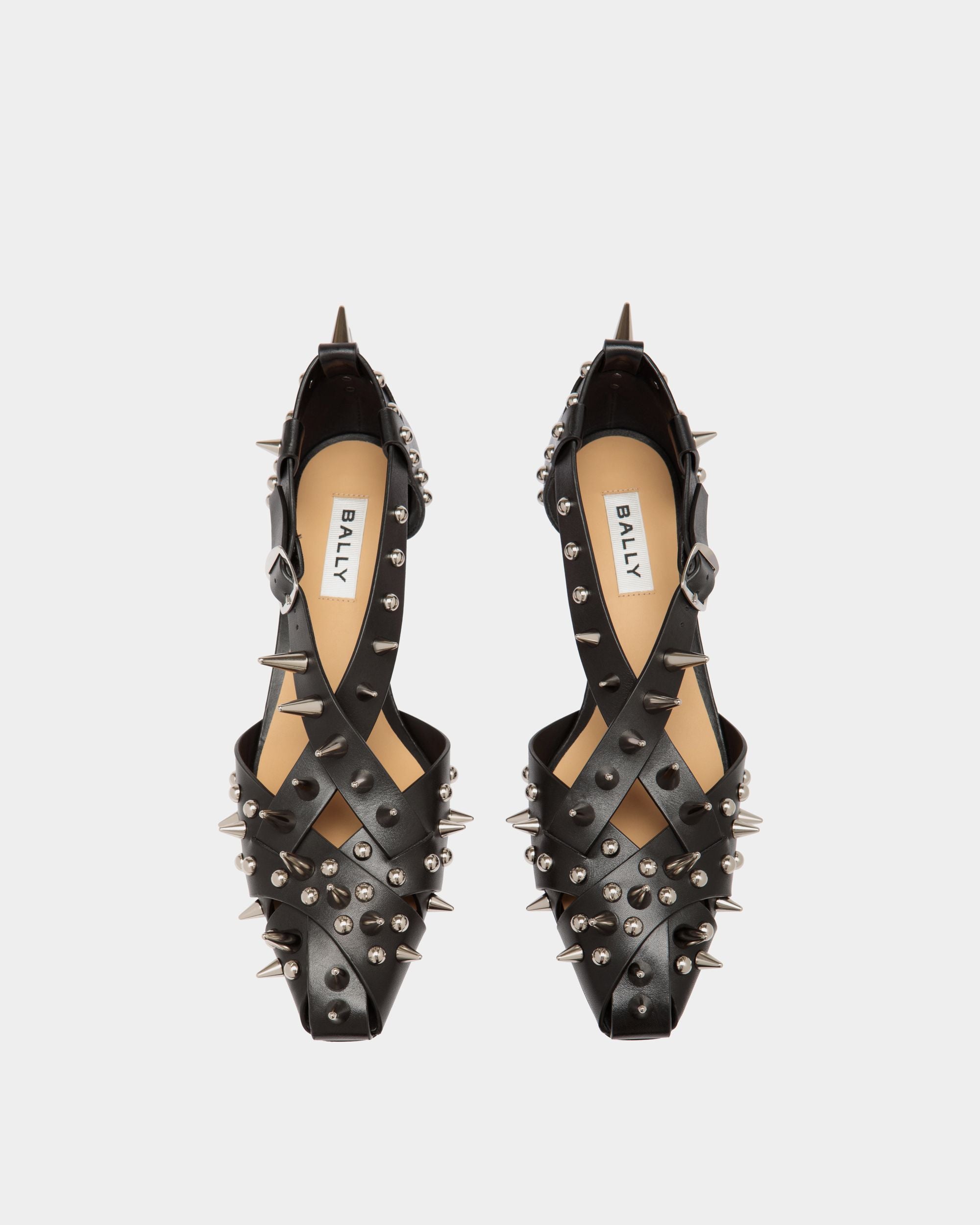 Sylt Pump in Black Leather - Women's - Bally - 04