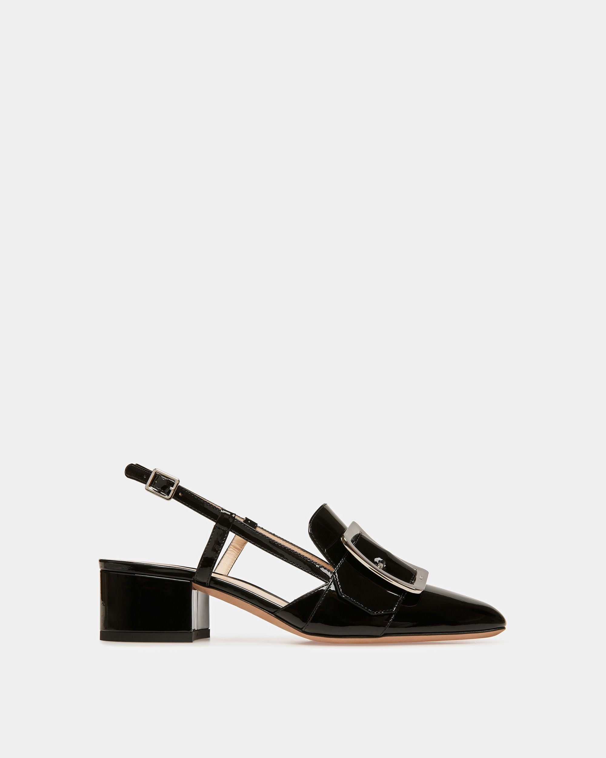 Jasmine Leather Slingback Pumps In Black - Women's - Bally - 01