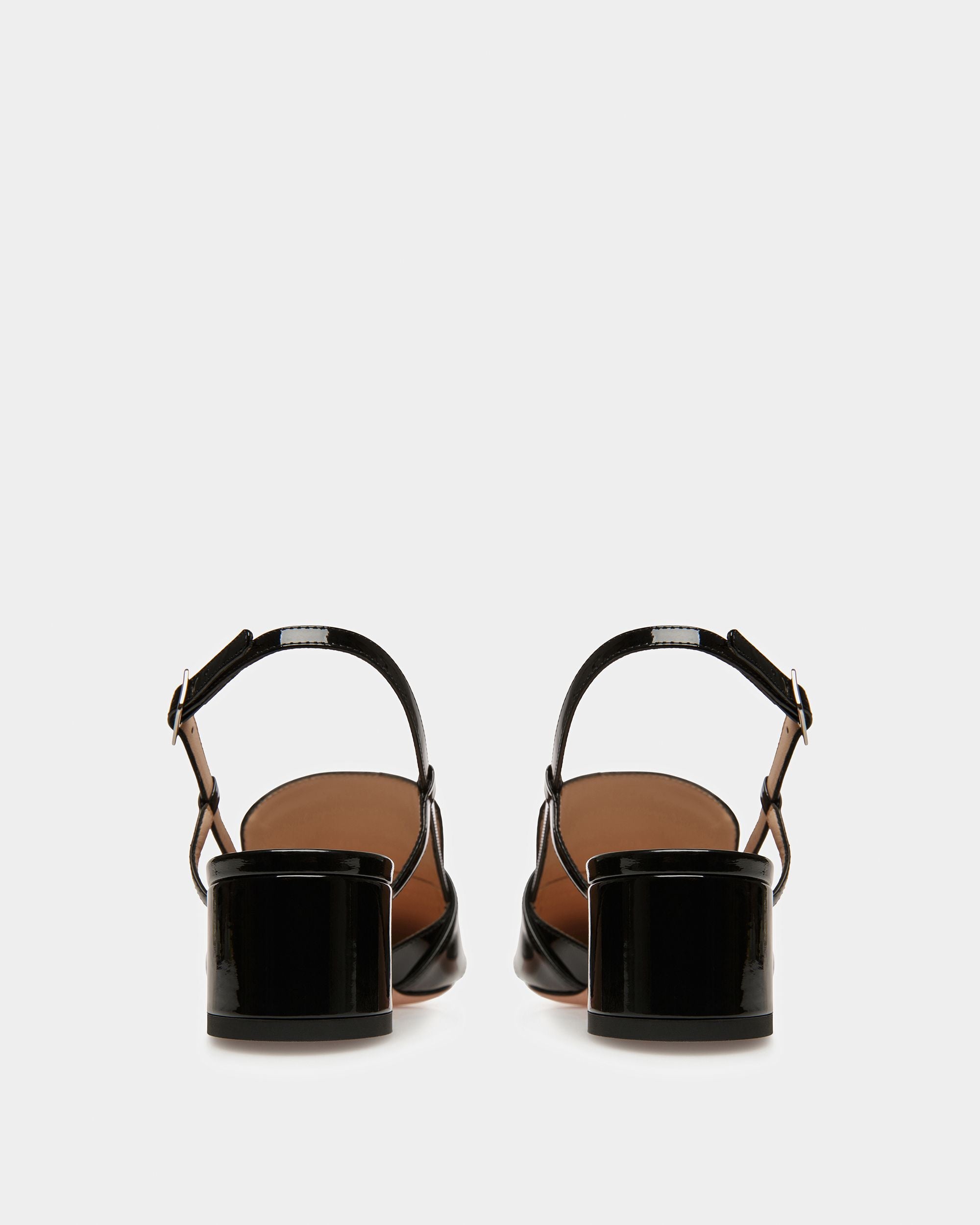 Jasmine Leather Slingback Pumps In Black - Women's - Bally - 04