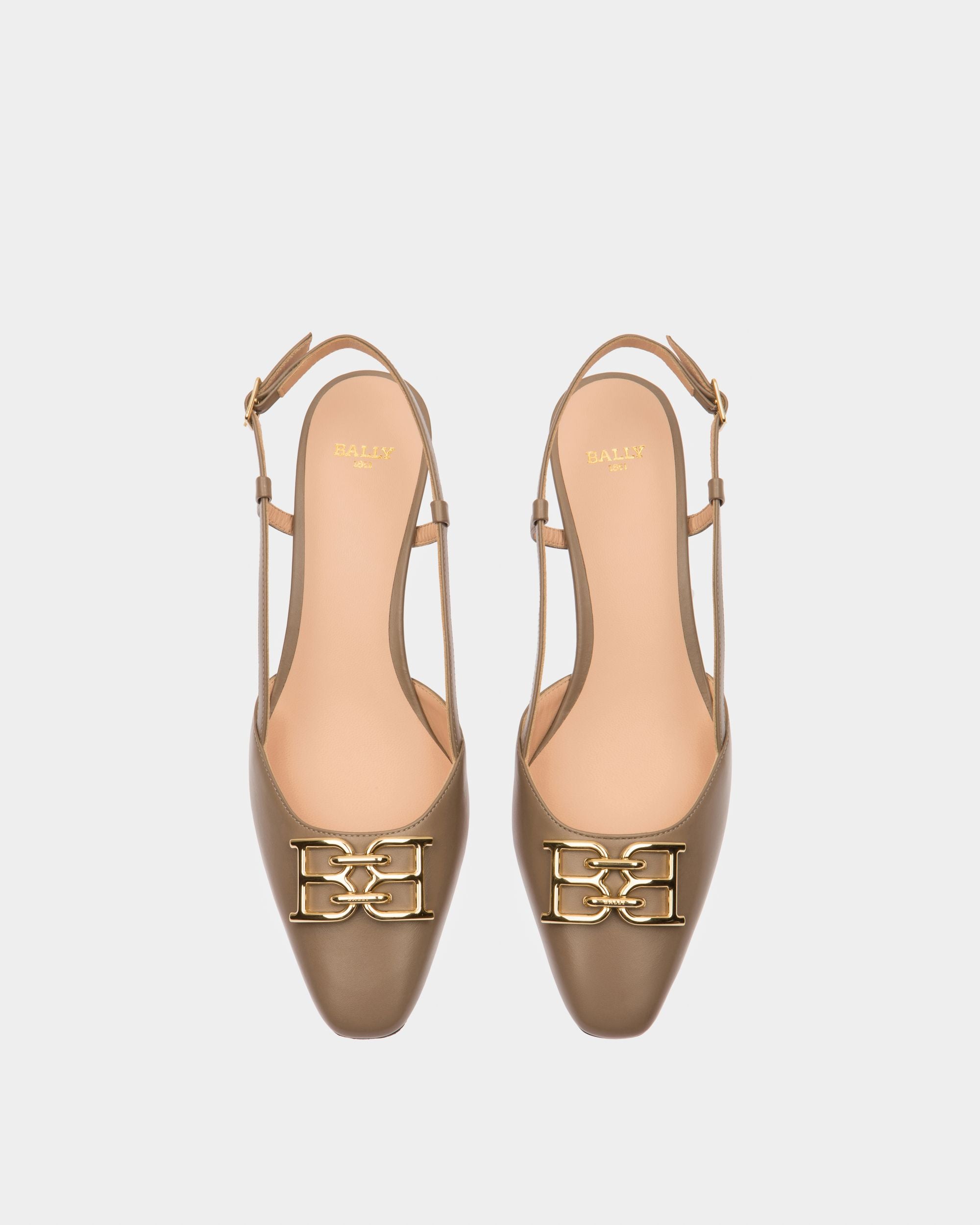 Eva Leather Pumps In Canapa - Women's - Bally - 02