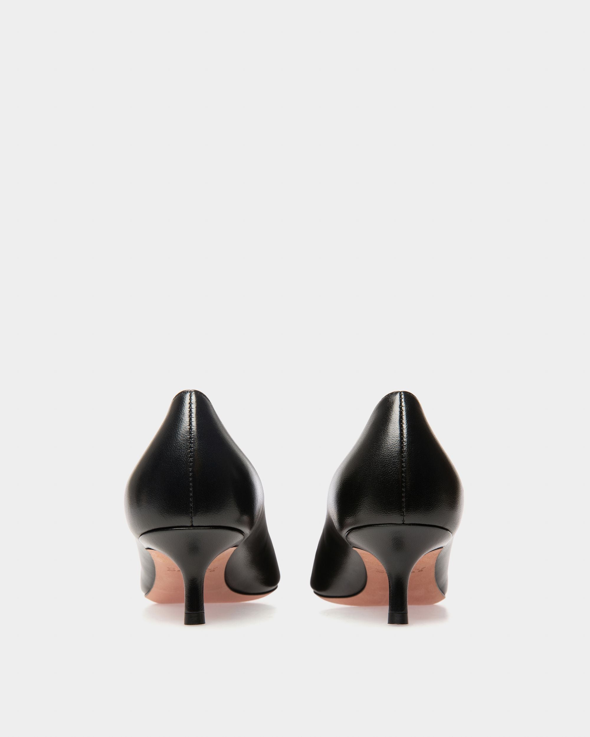 Evanca Leather Pumps In Black - Women's - Bally - 04