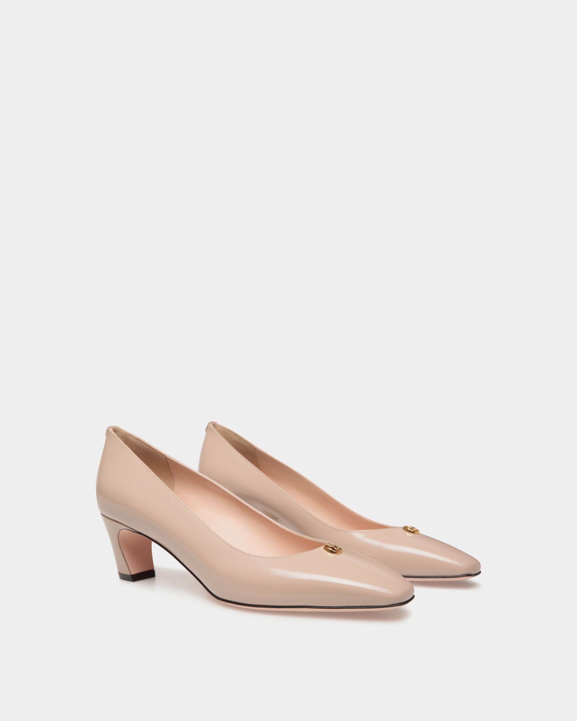 Sylt Pump In Light Beige Brushed Leather - Women's - Bally - 02
