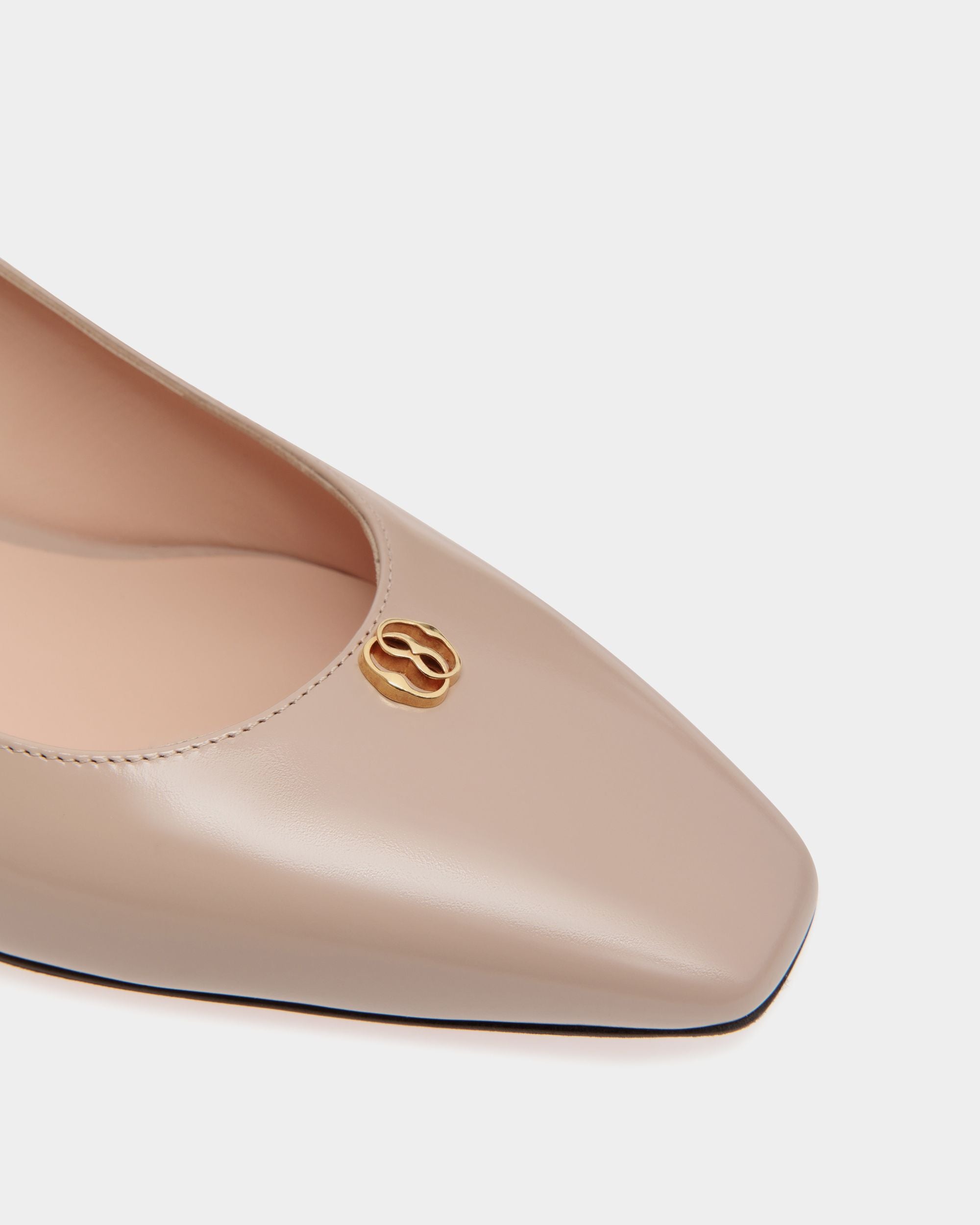 Sylt Pump In Light Beige Brushed Leather - Women's - Bally - 04