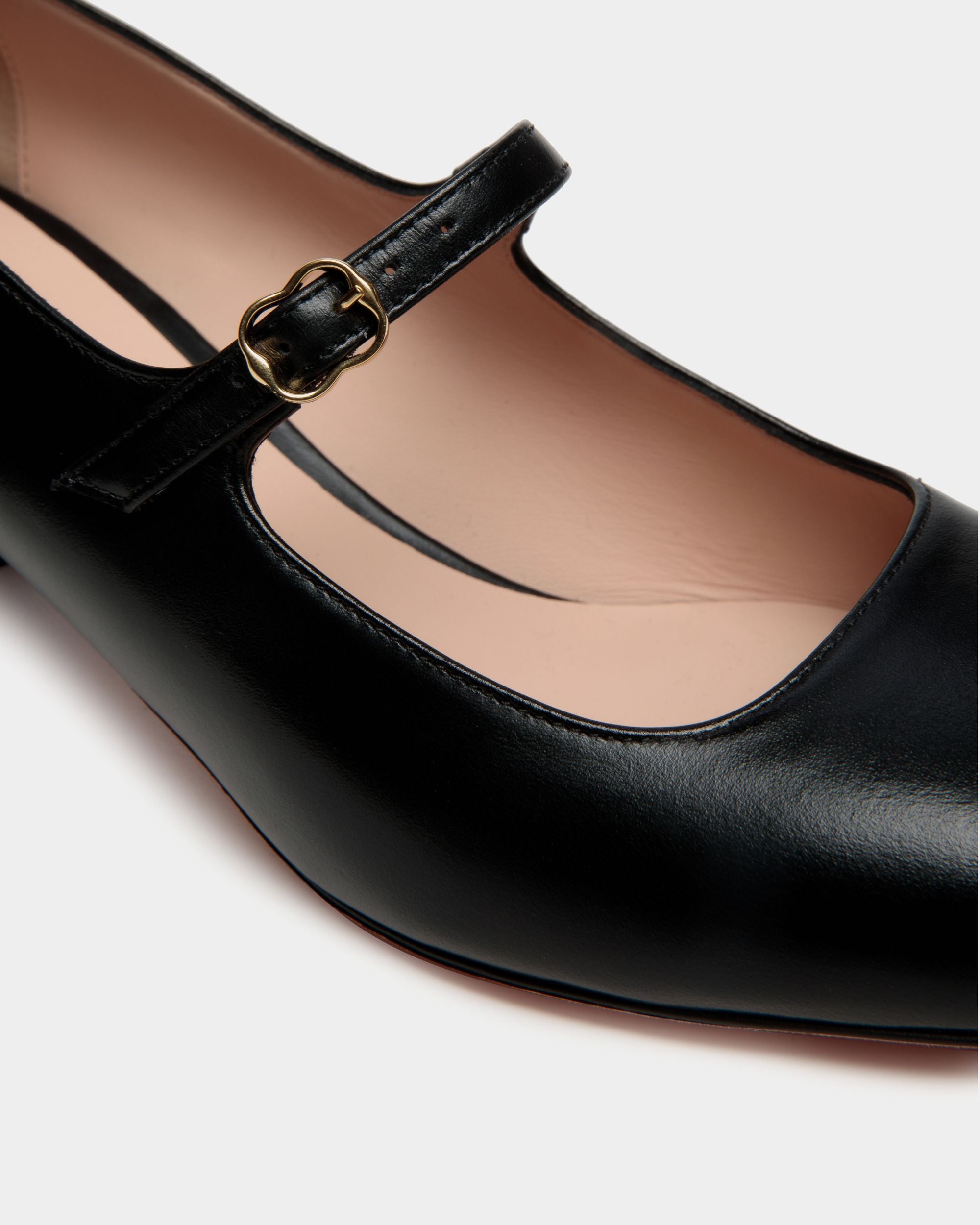 Ballyrina Mary-Jane Pump In Black Leather - Women's - Bally - 04