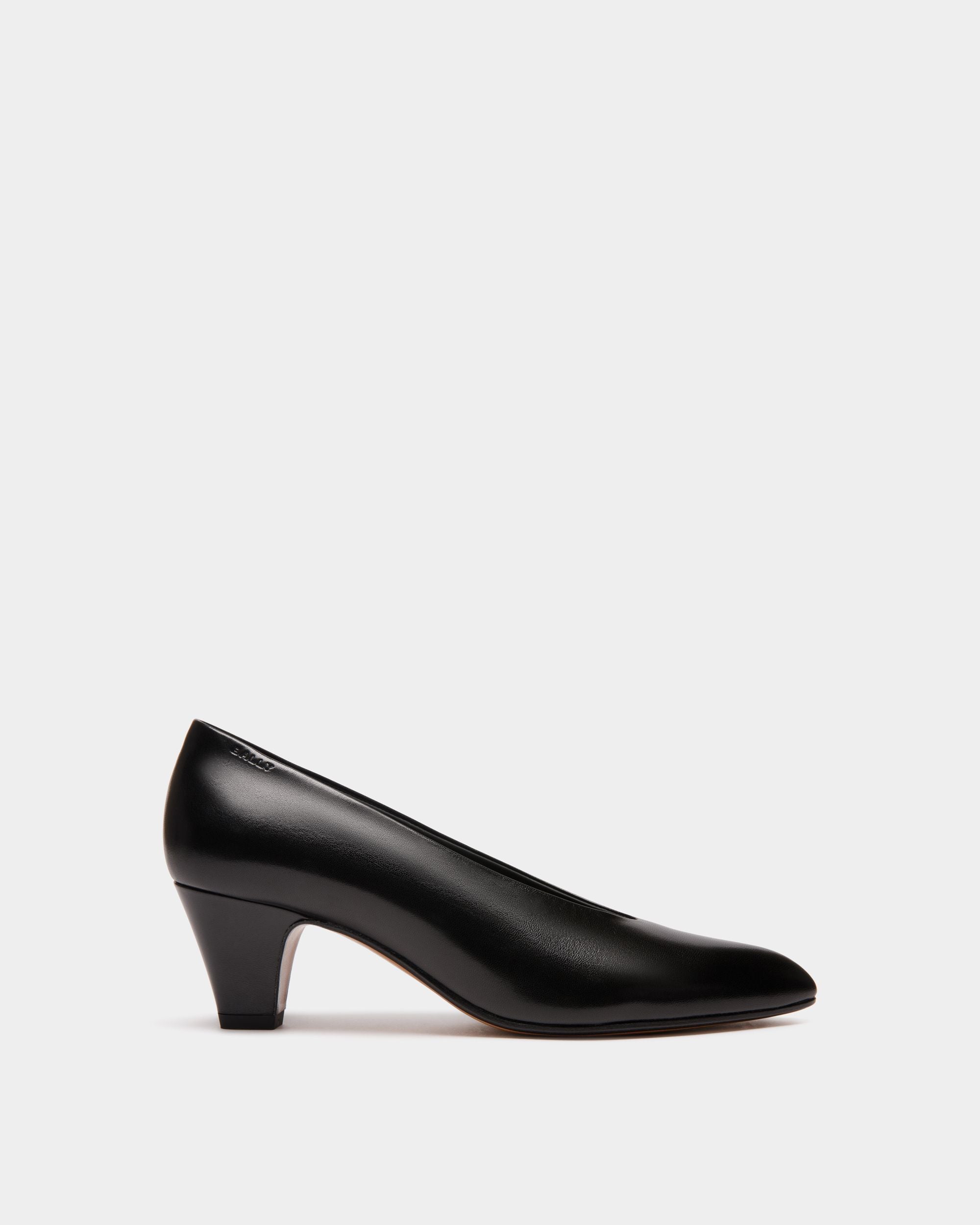 Alva Pump in Black Leather - Women's - Bally - 01