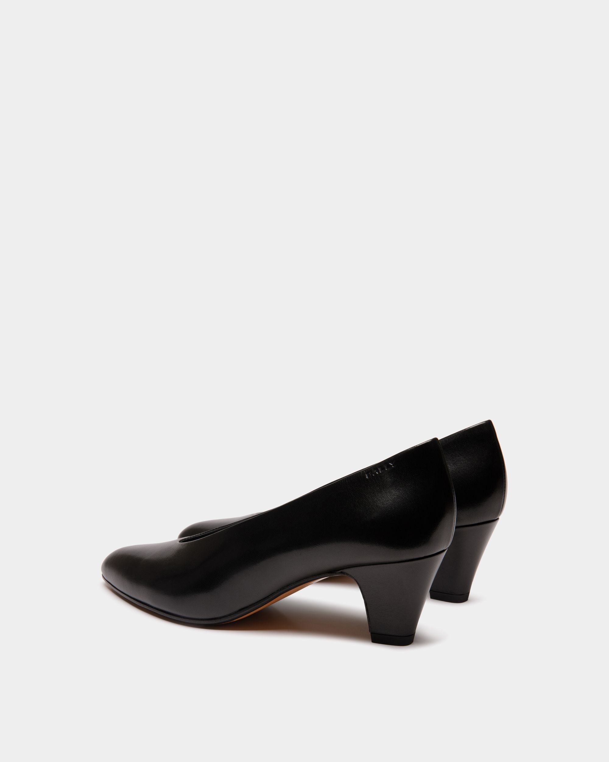 Alva Pump in Black Leather - Women's - Bally - 04