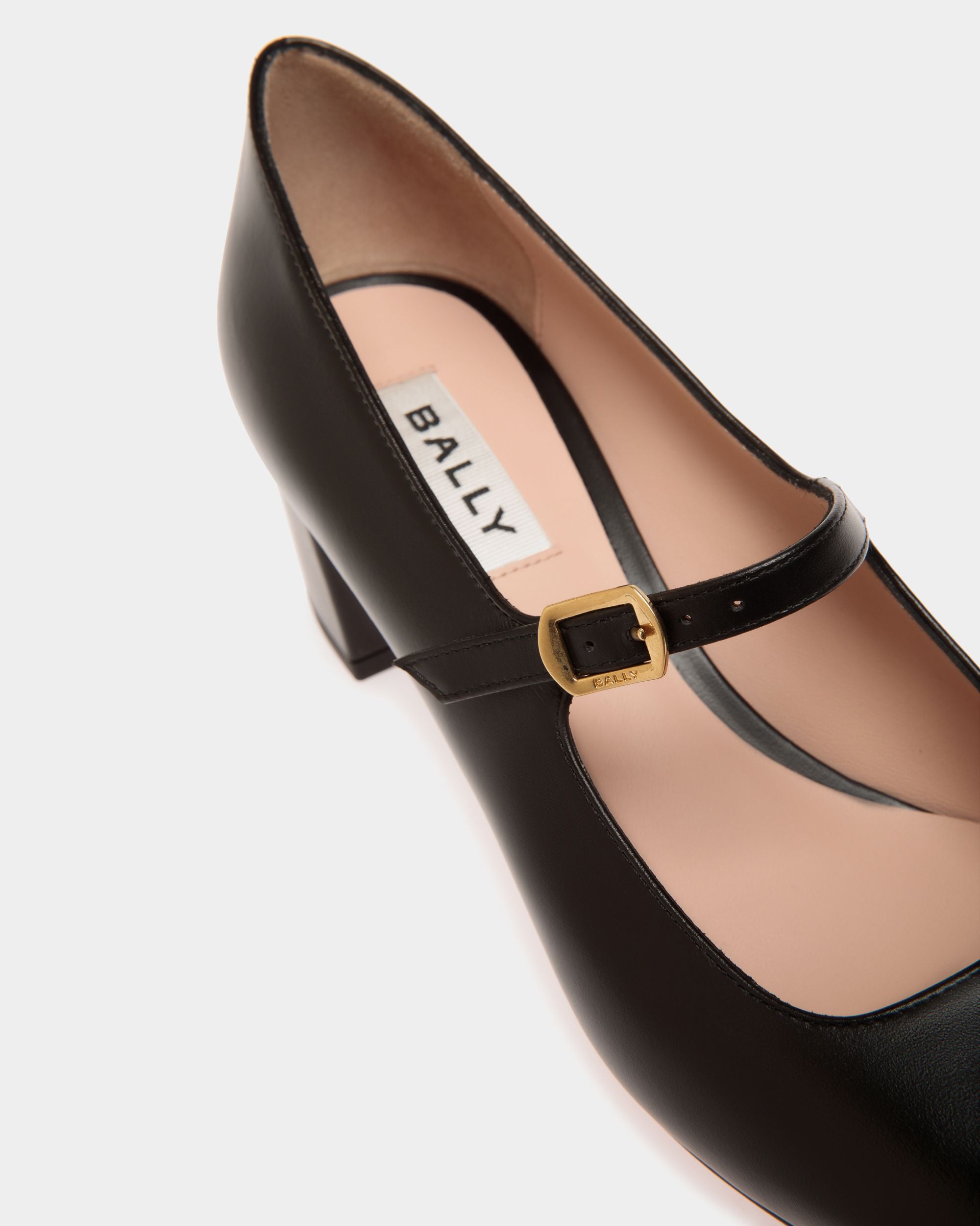 Ballyrina Pump in Black Leather - Women's - Bally - 06