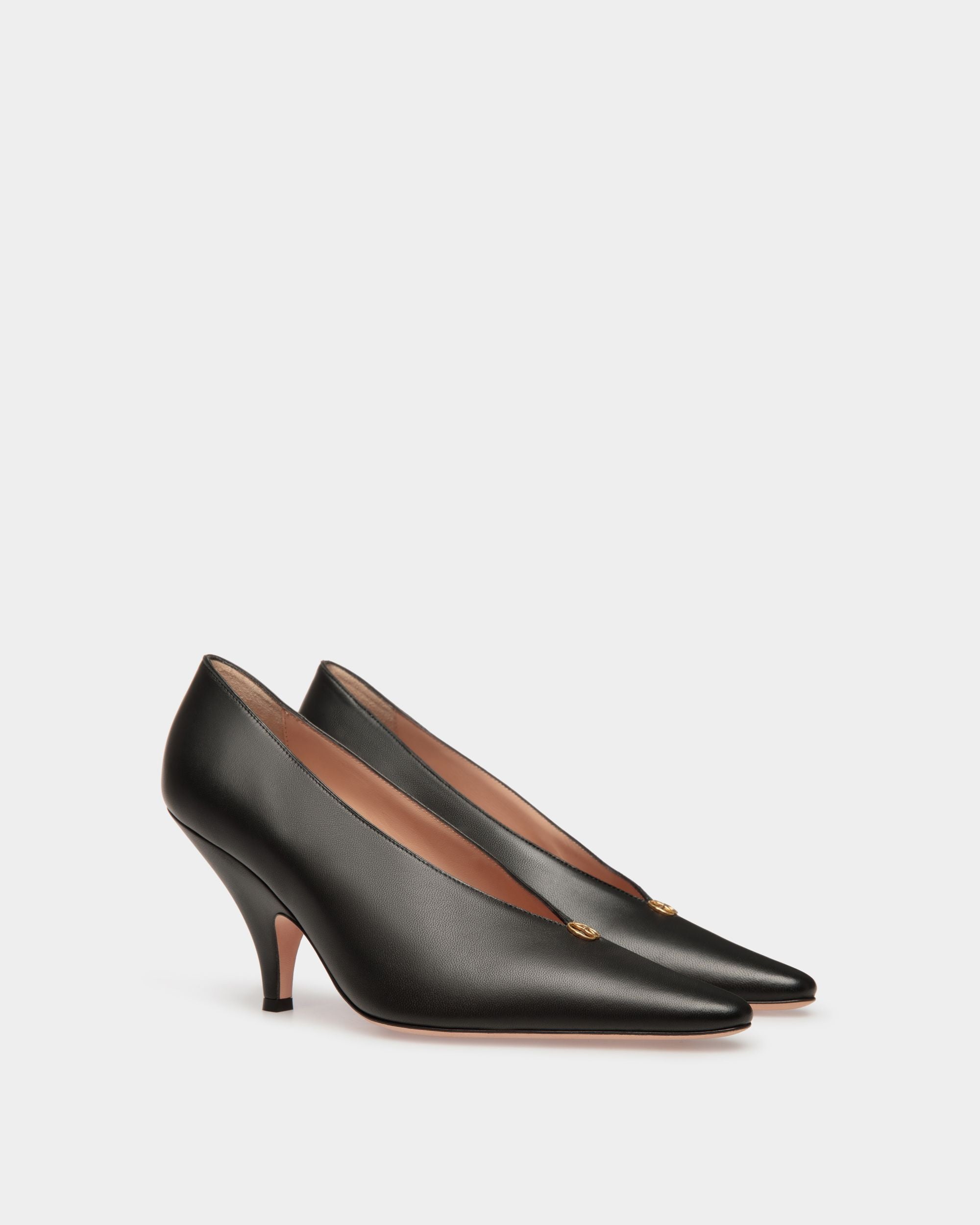 Katy Pumps In Black Leather - Women's - Bally - 03