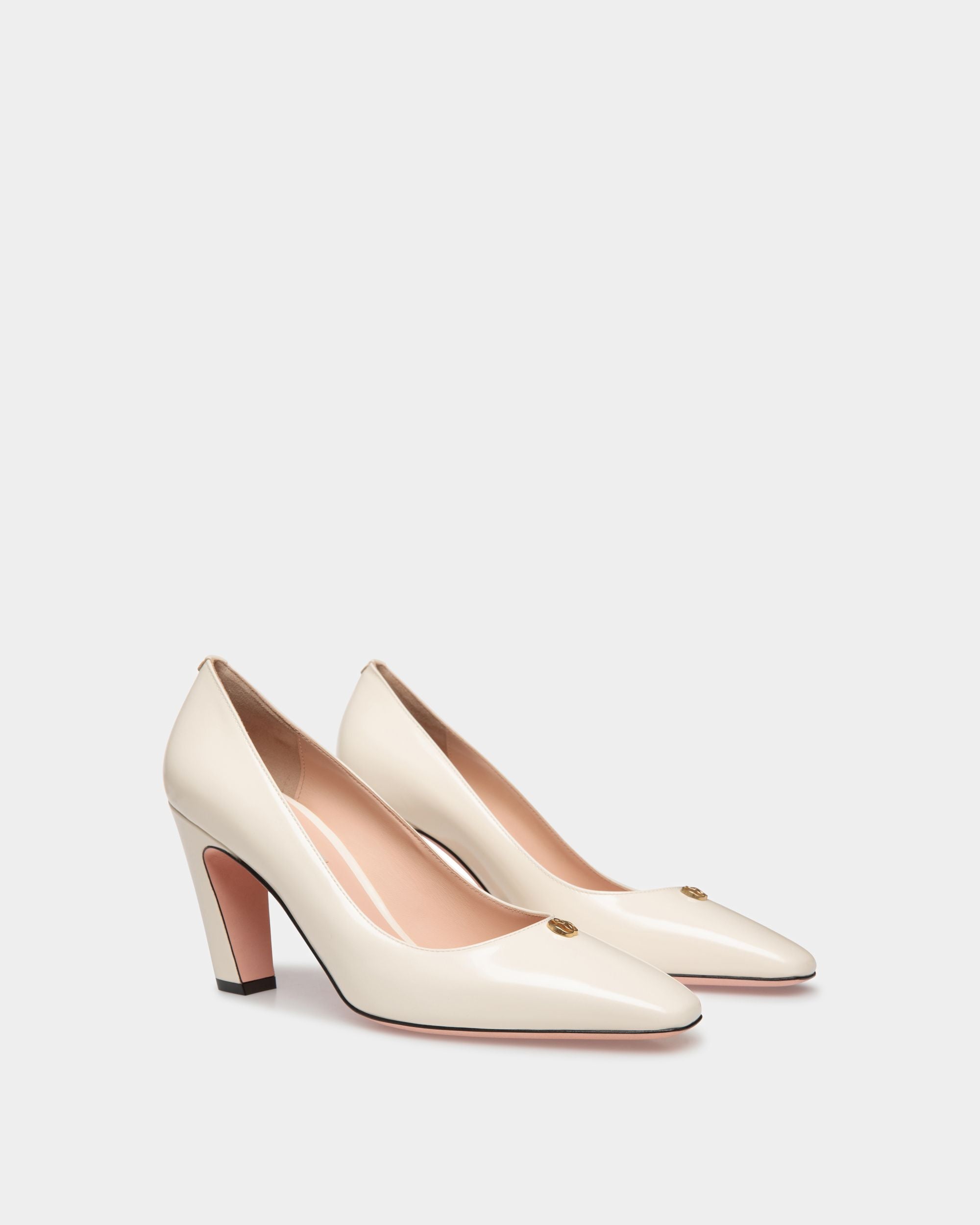 Sylt Pump In White Leather - Women's - Bally - 02