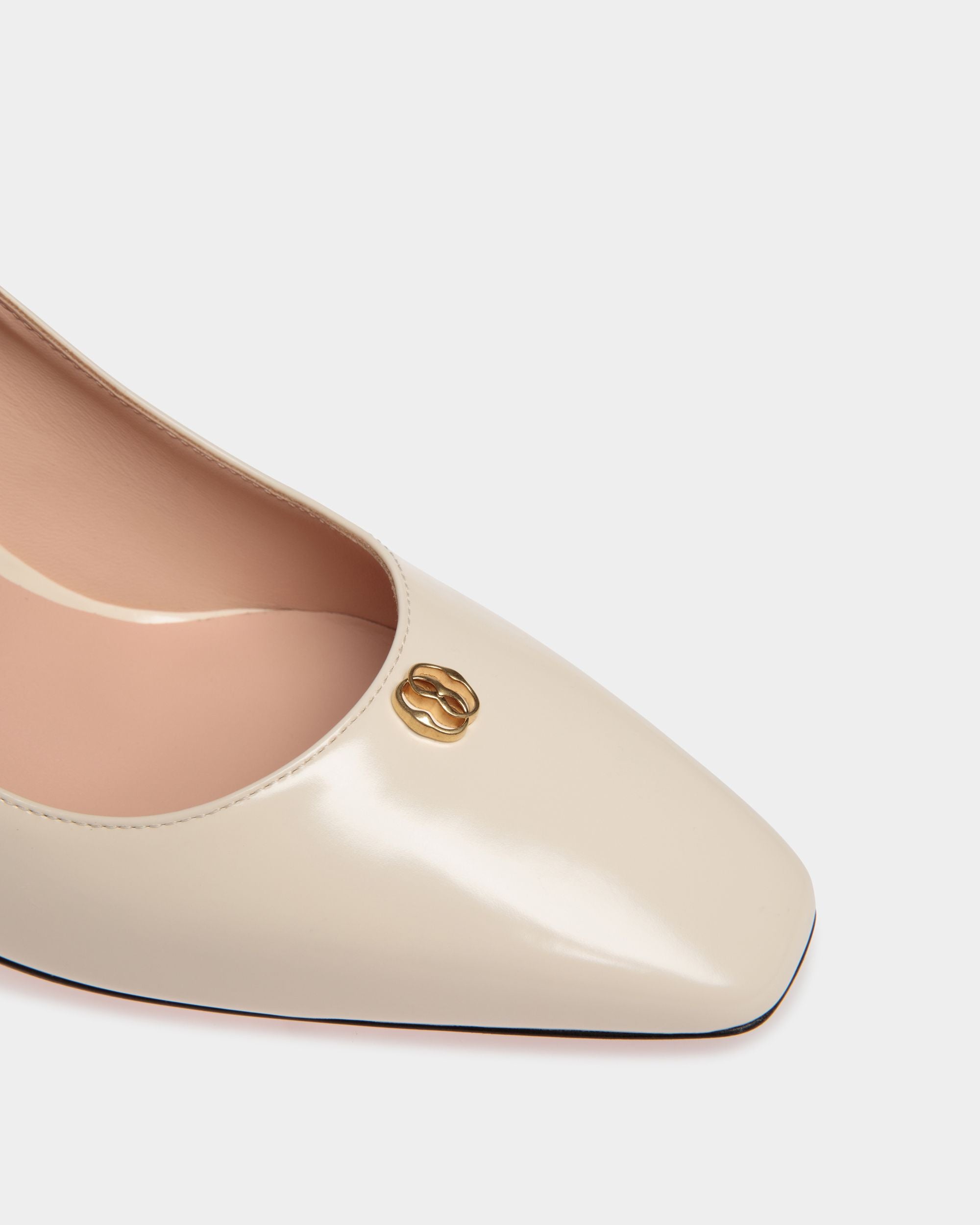 Sylt Pump In White Leather - Women's - Bally - 04